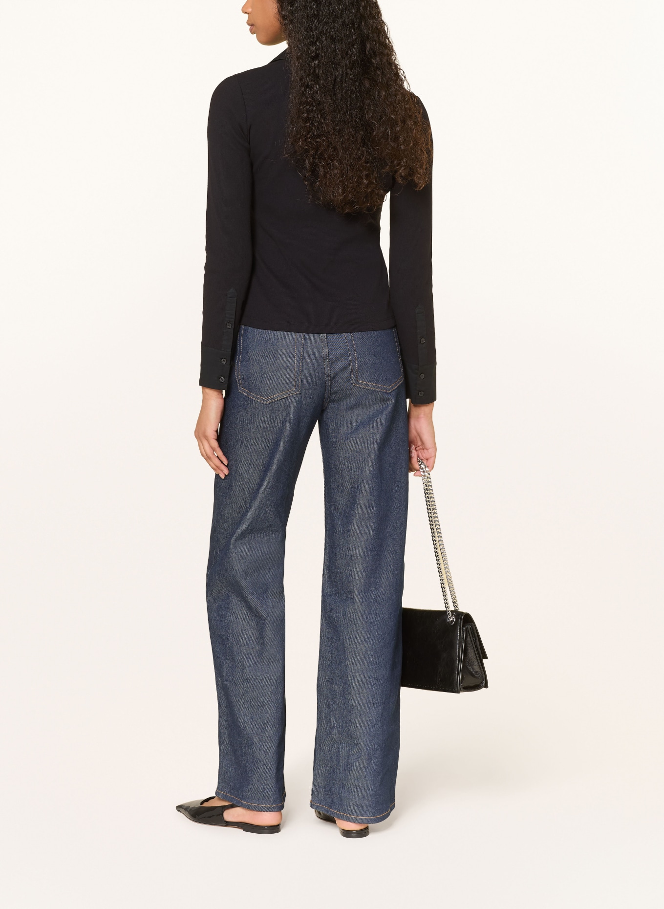 HOBBS Jersey poloshirt LENNOX: DONKERBLAUW