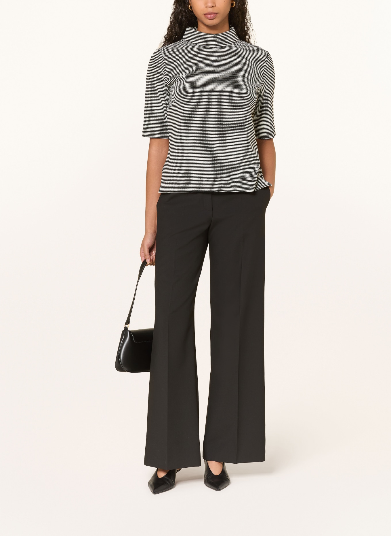 HOBBS Tričko s rolákem TALI: TMAVĚ MODRÁ / KRÉMOVÁ