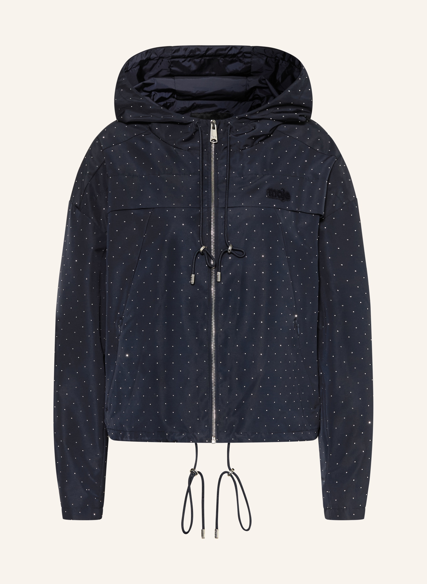 maje Kurtka z kamieniami ozdobnymi: GRANATOWY