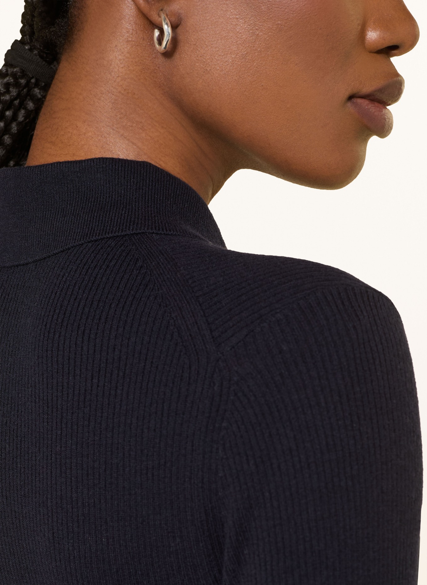 maje Dzianinowa koszulka polo: GRANATOWY