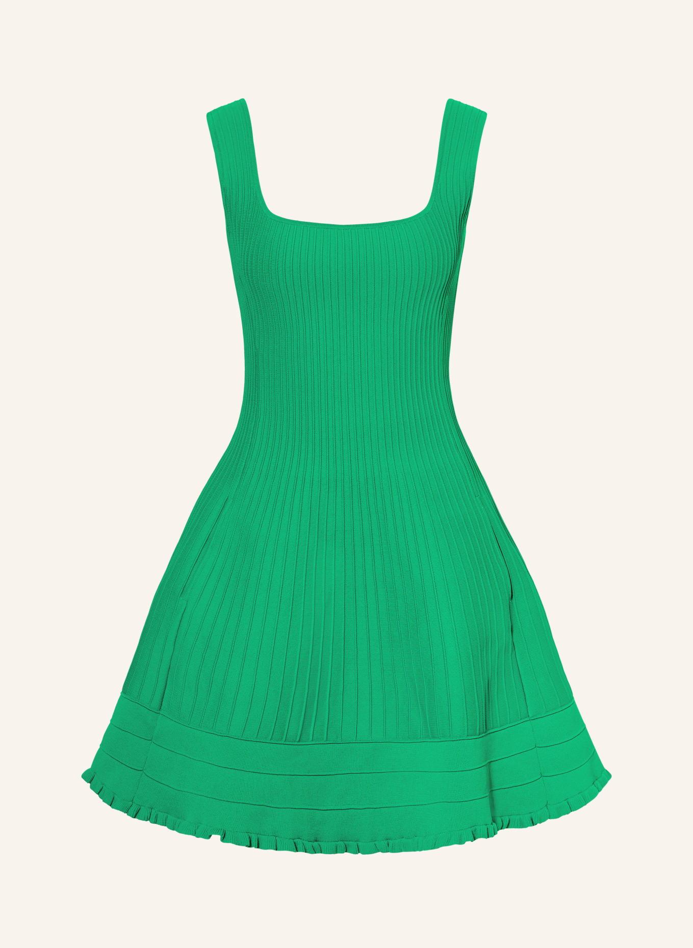 maje Kleid mit Volants: GRÜN