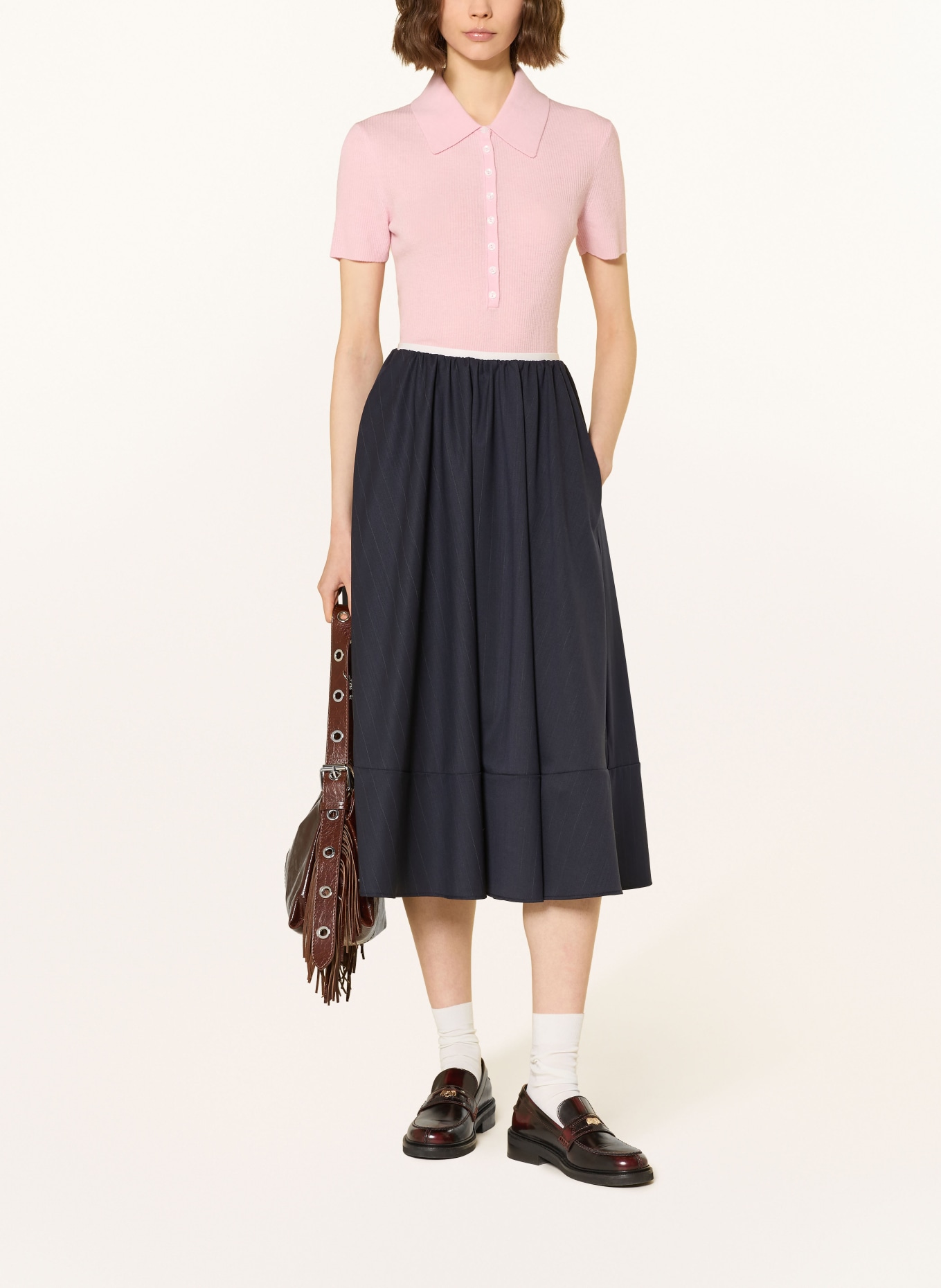 maje spódnica: GRANATOWY