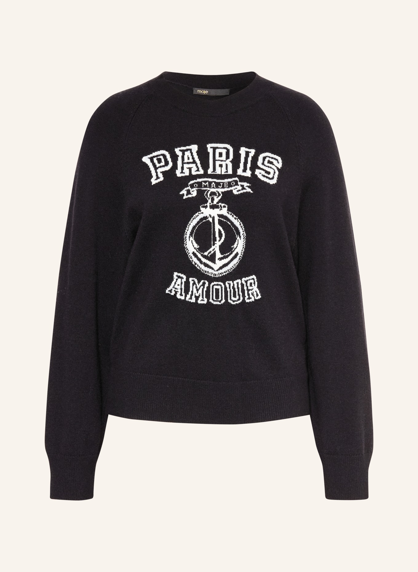 maje sweter: GRANATOWY