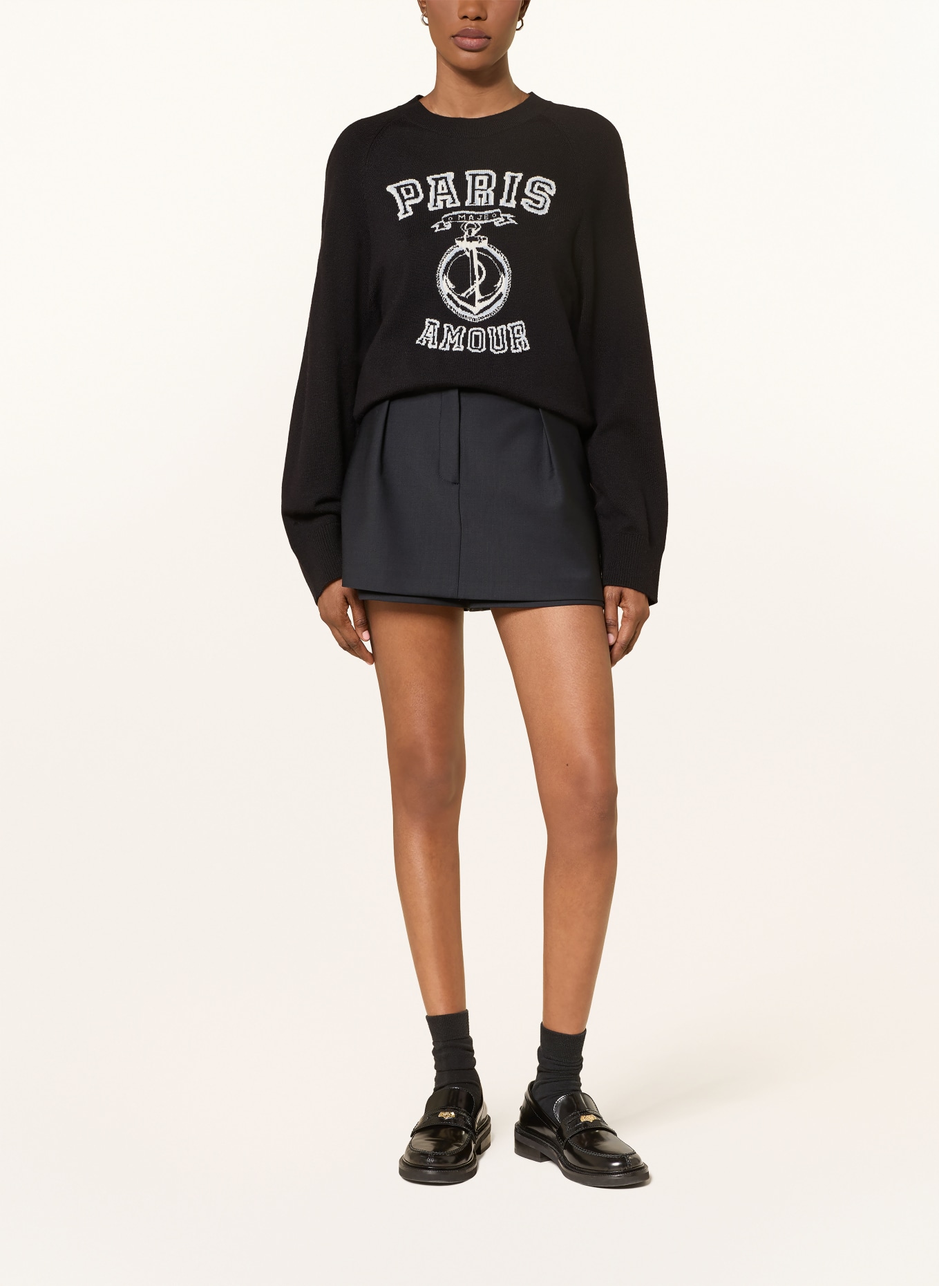 maje sweter: GRANATOWY