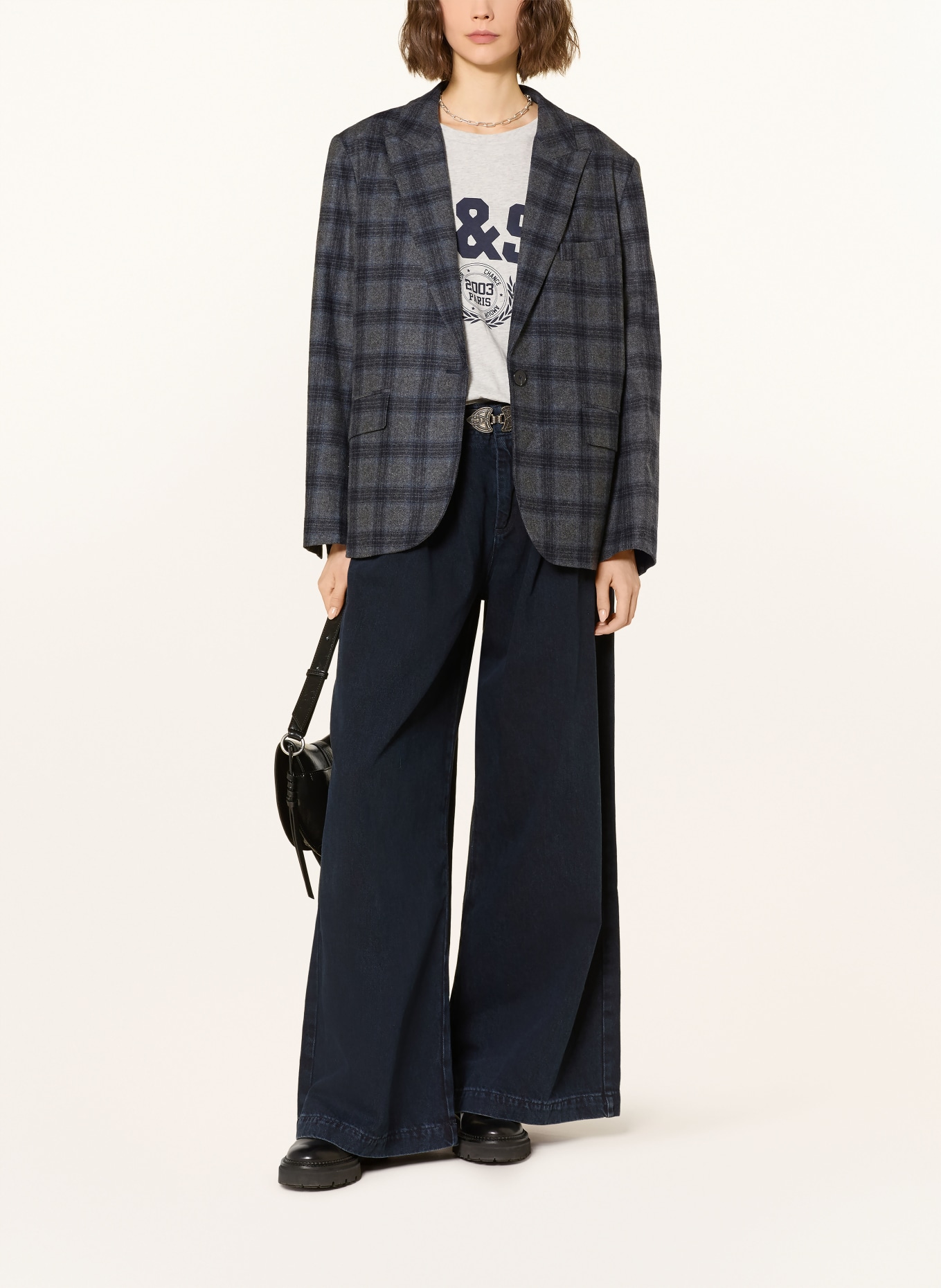 ba&sh Blazer TEECEE: HELLGRAU / DUNKELGRAU / GRAU