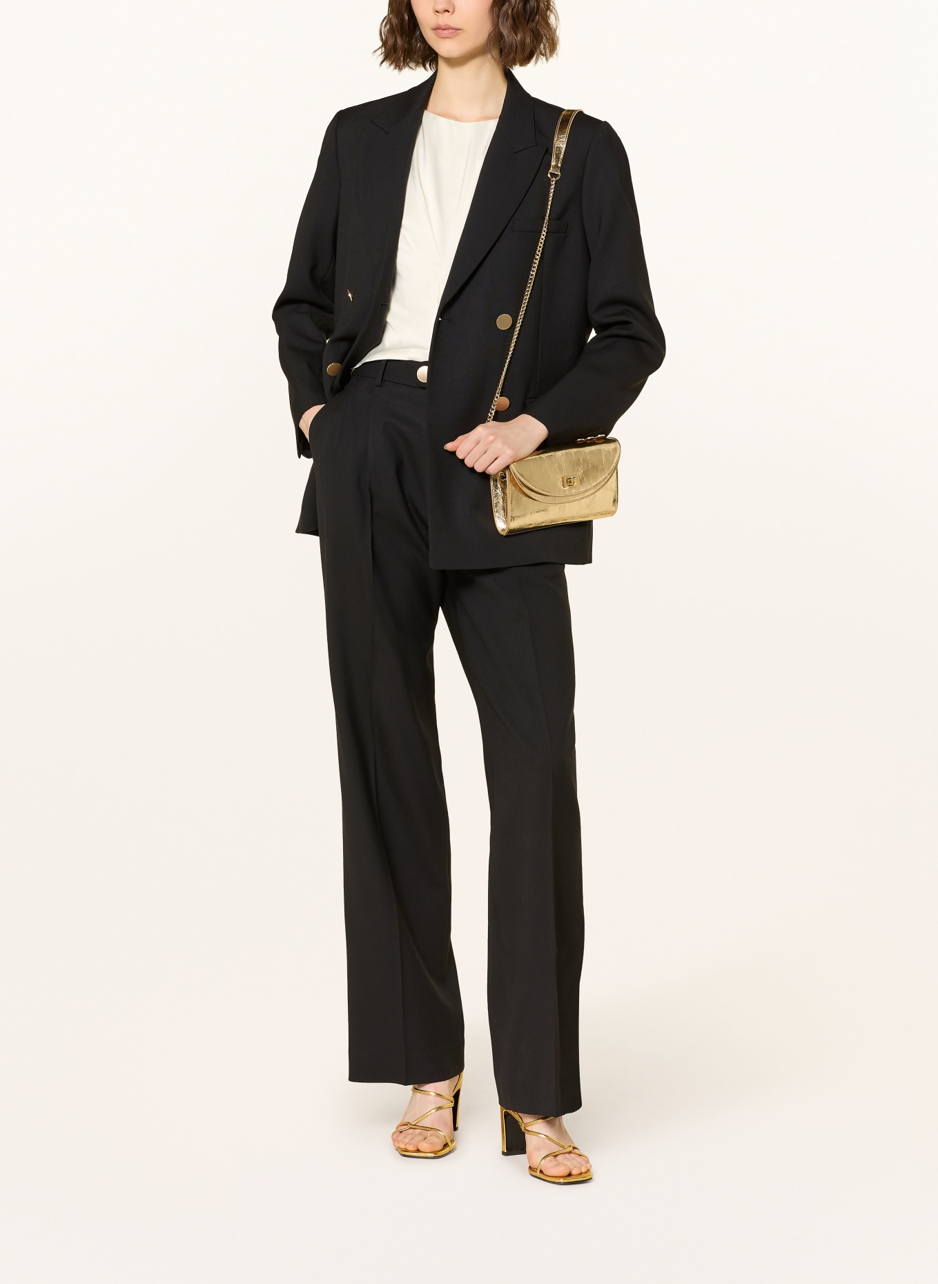 SANDRO Satynowa bluzka: ECRU