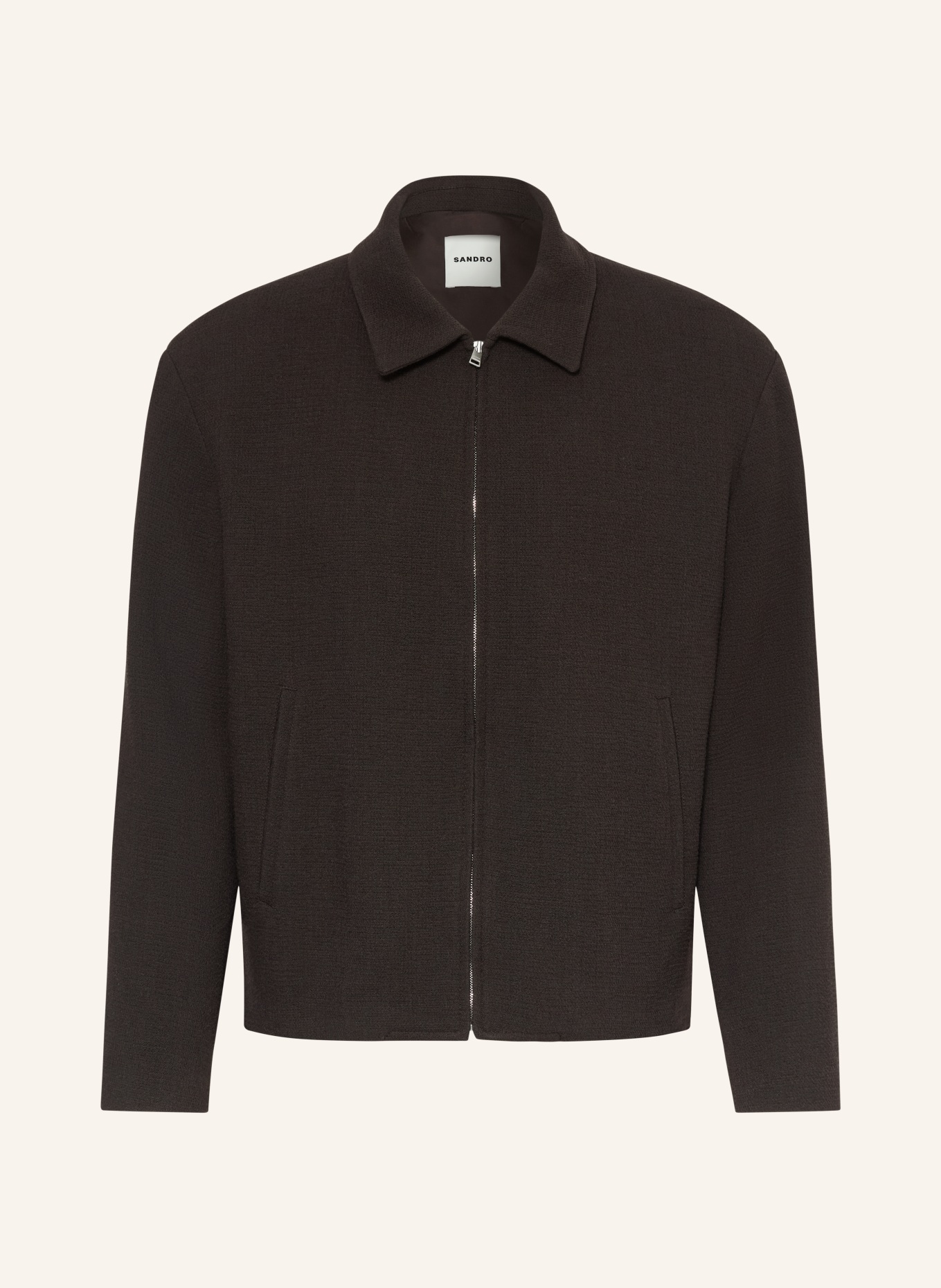 SANDRO Overjacket: SCHWARZ