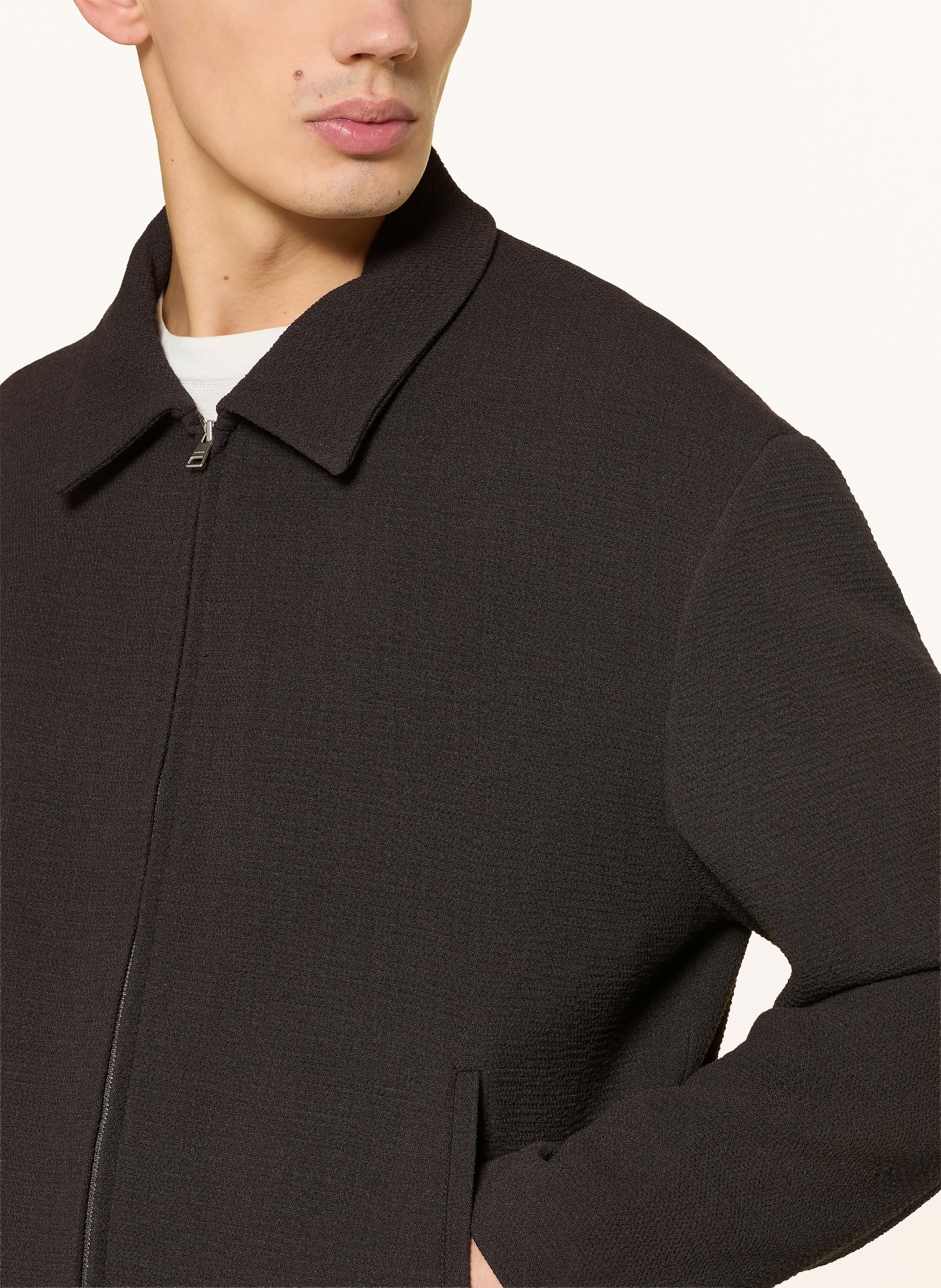 SANDRO Overjacket: SCHWARZ