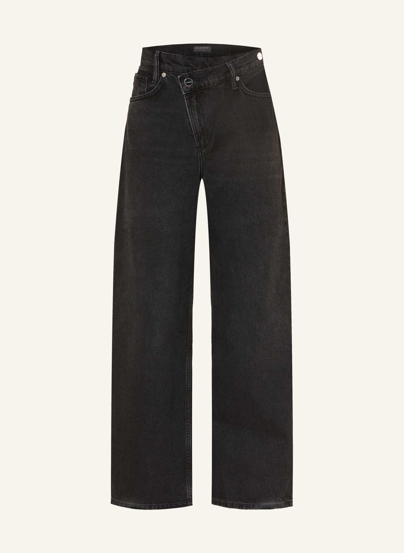 ALLSAINTS Wide Leg Jeans AKI: 162 Washed Black