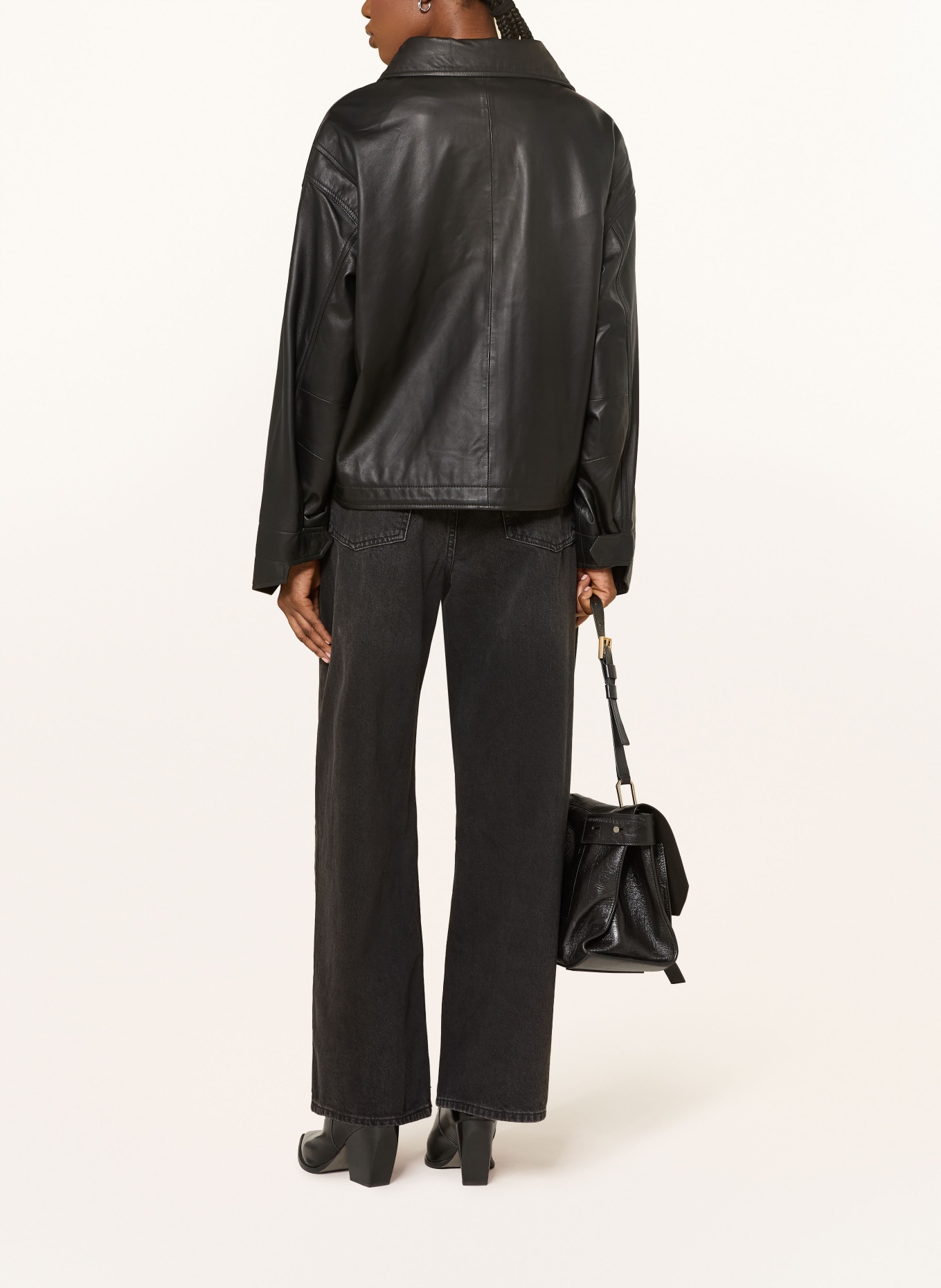 ALLSAINTS Wide Leg Jeans AKI: 162 Washed Black