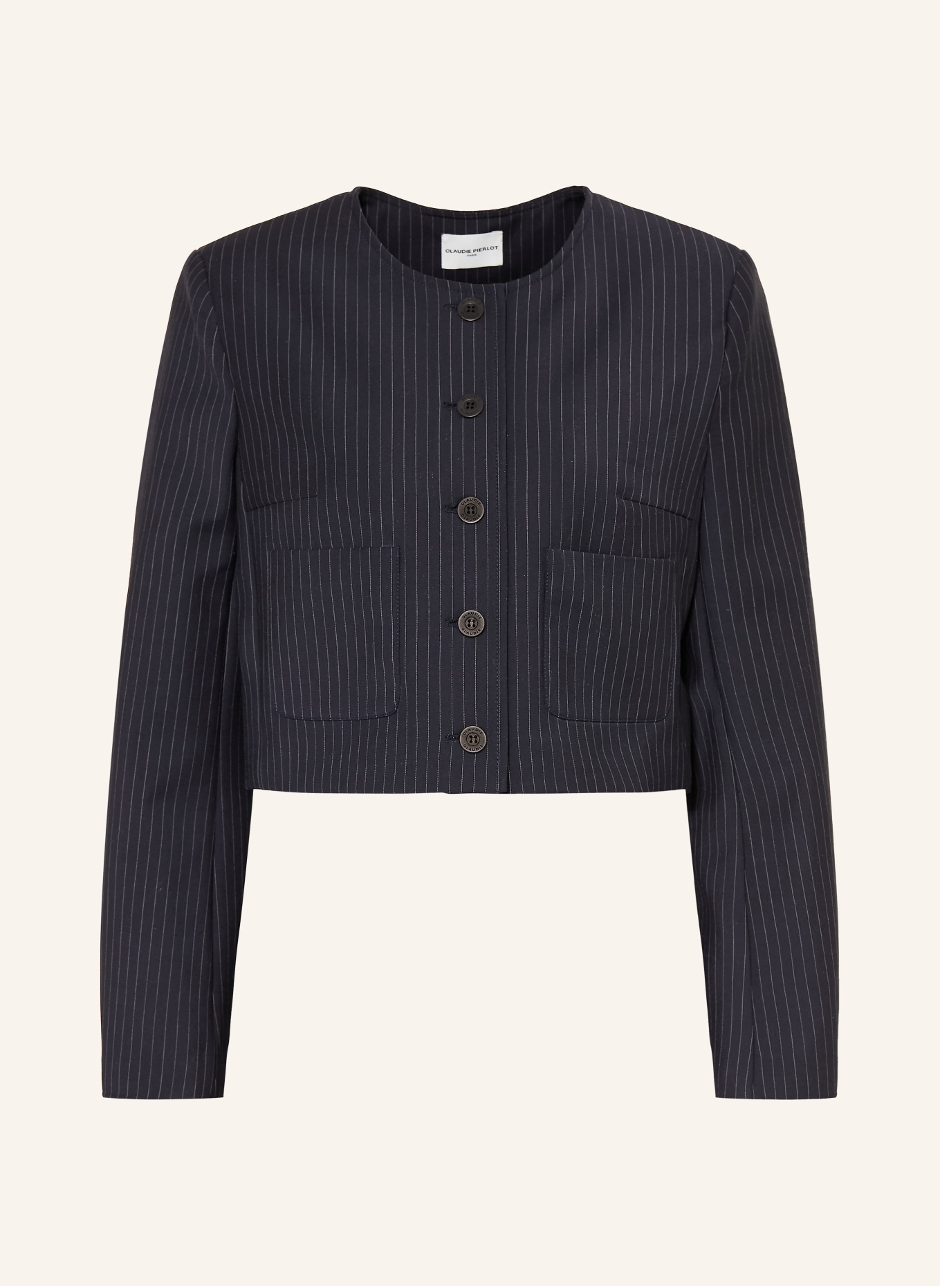 CLAUDIE PIERLOT kurtka z klapami: GRANATOWY