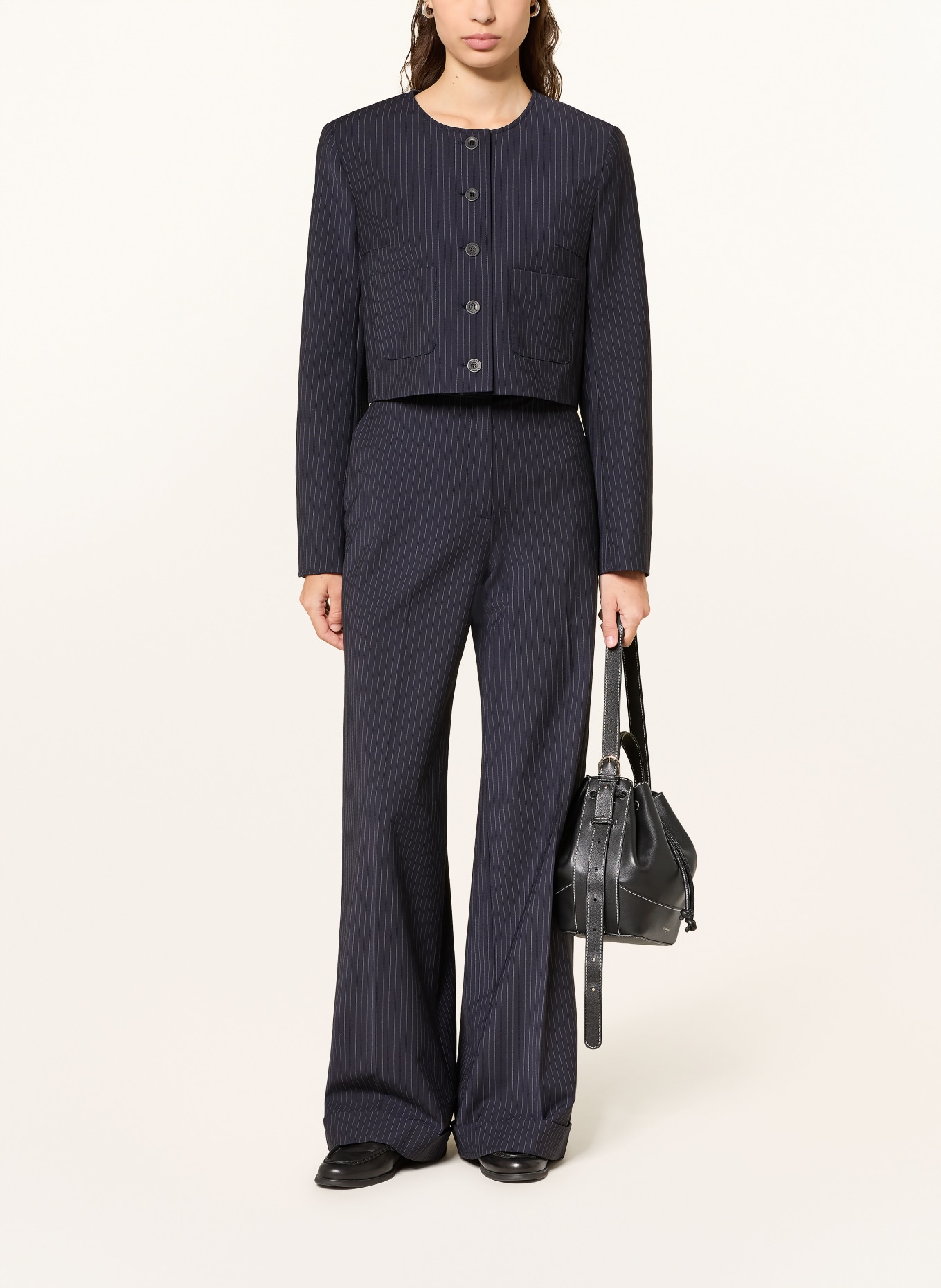 CLAUDIE PIERLOT kurtka z klapami: GRANATOWY