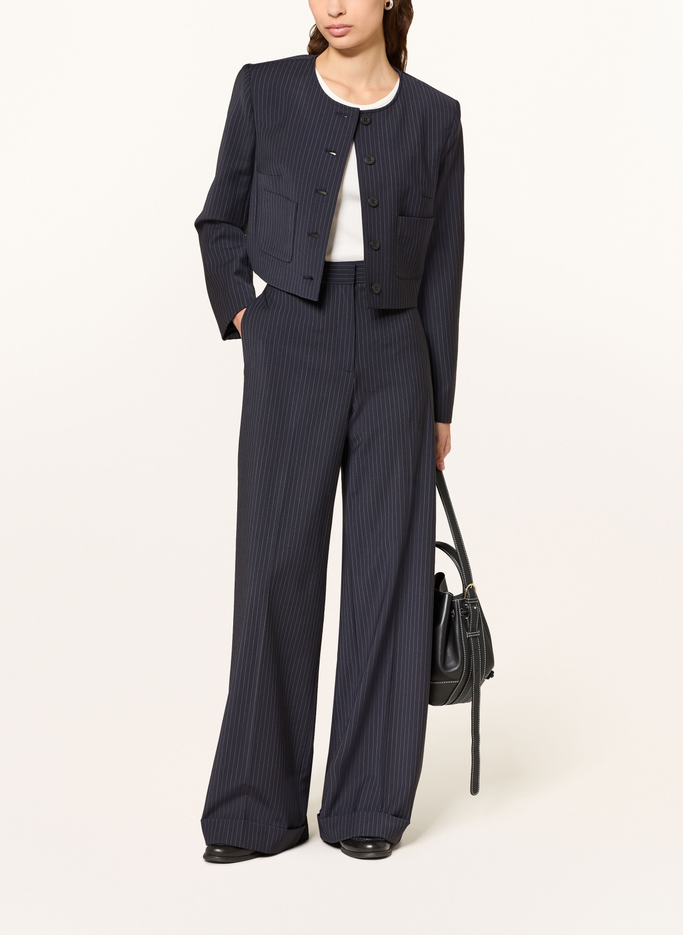 CLAUDIE PIERLOT Marlenehose: DUNKELBLAU