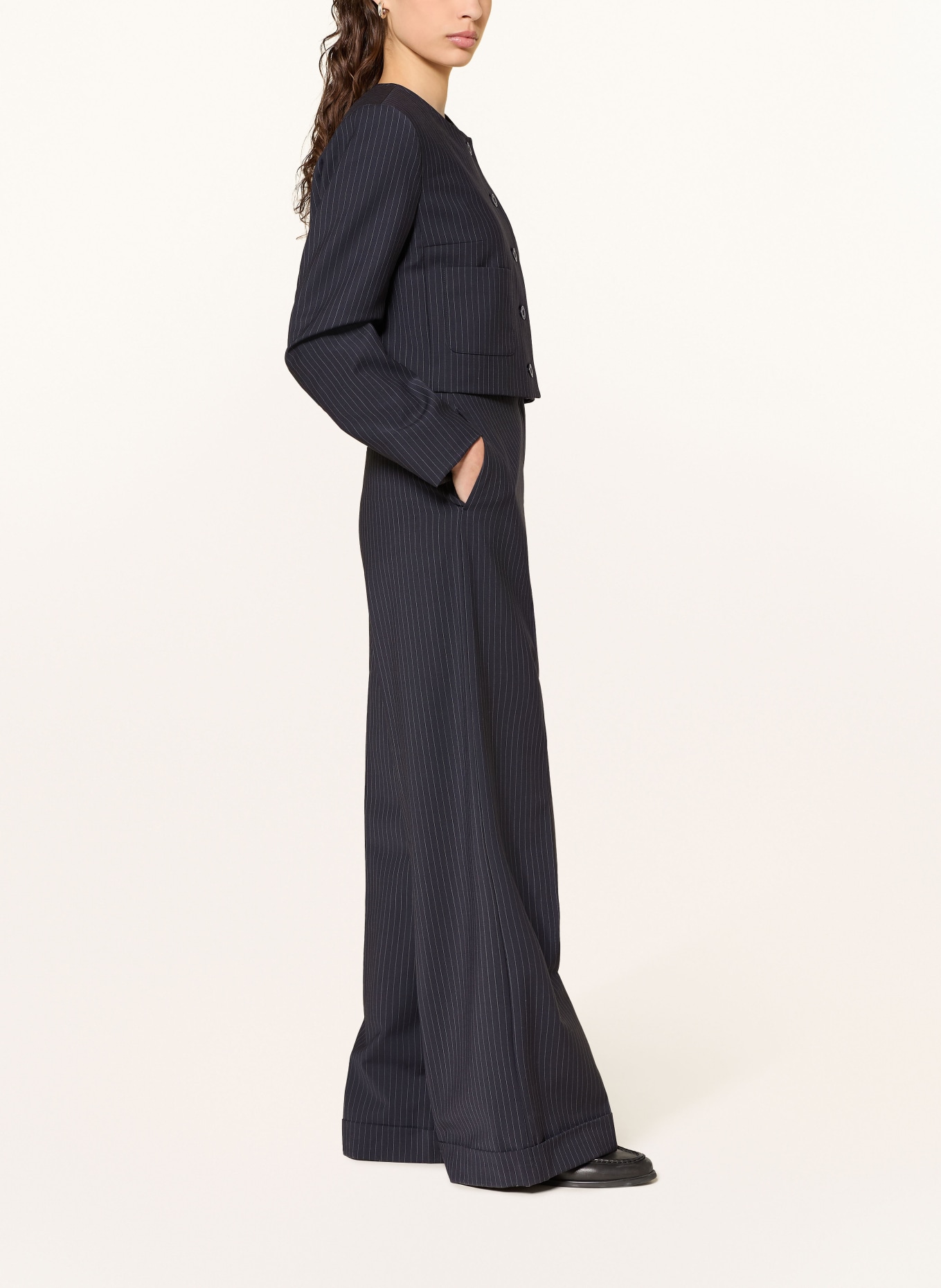 CLAUDIE PIERLOT Marlenehose: DUNKELBLAU