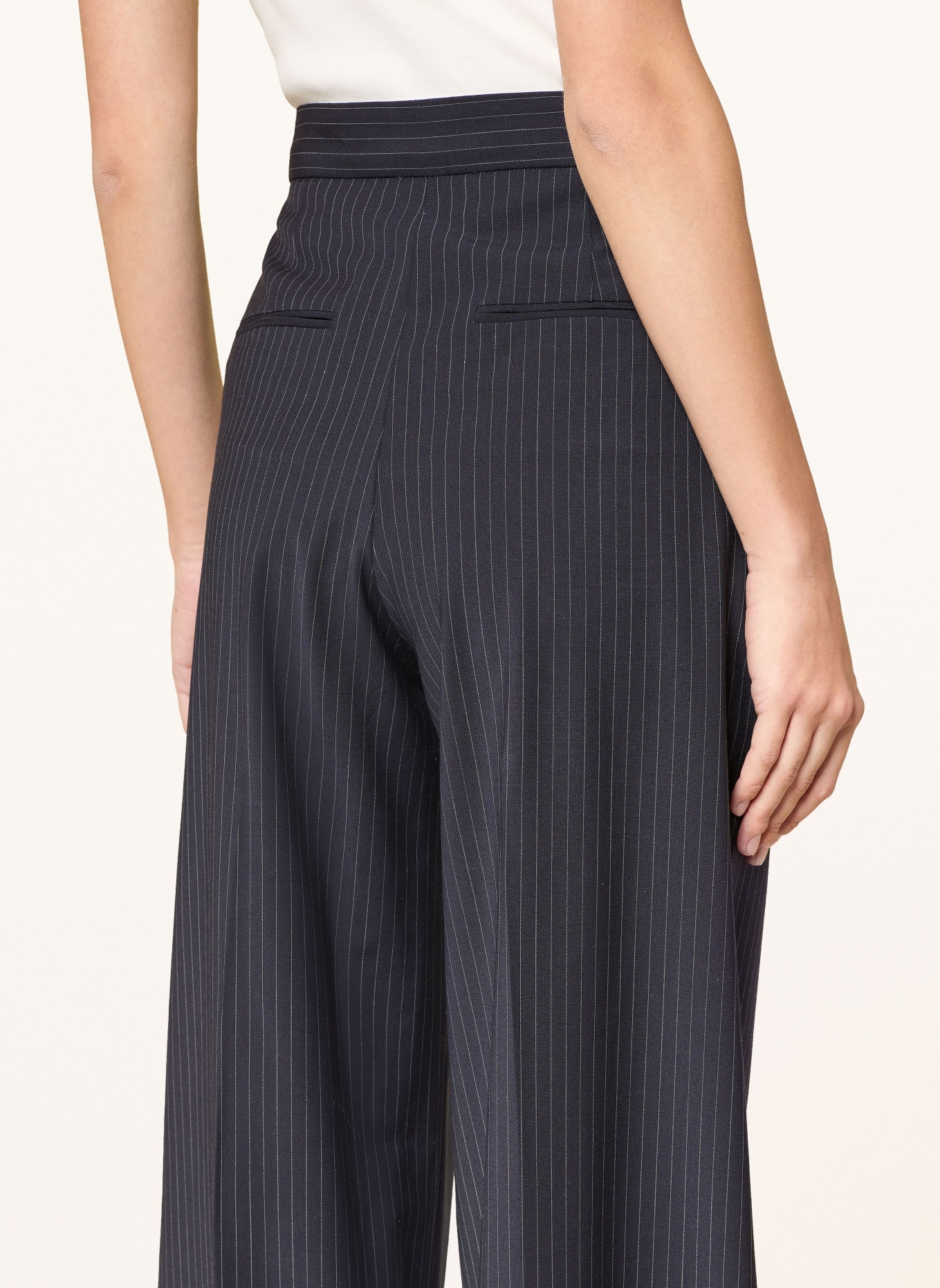 CLAUDIE PIERLOT Marlenehose: DUNKELBLAU