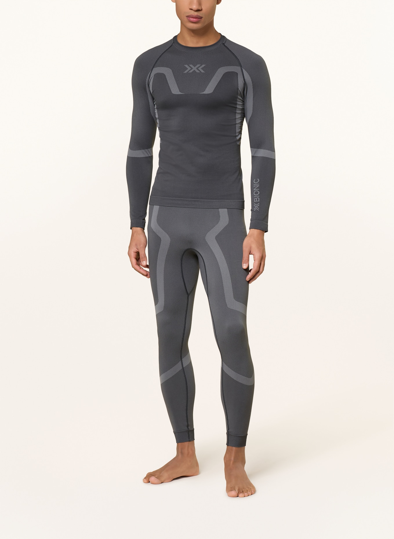 X-BIONIC Functional underwear shirt X-ENTIAL: DARK GRAY / GRAY