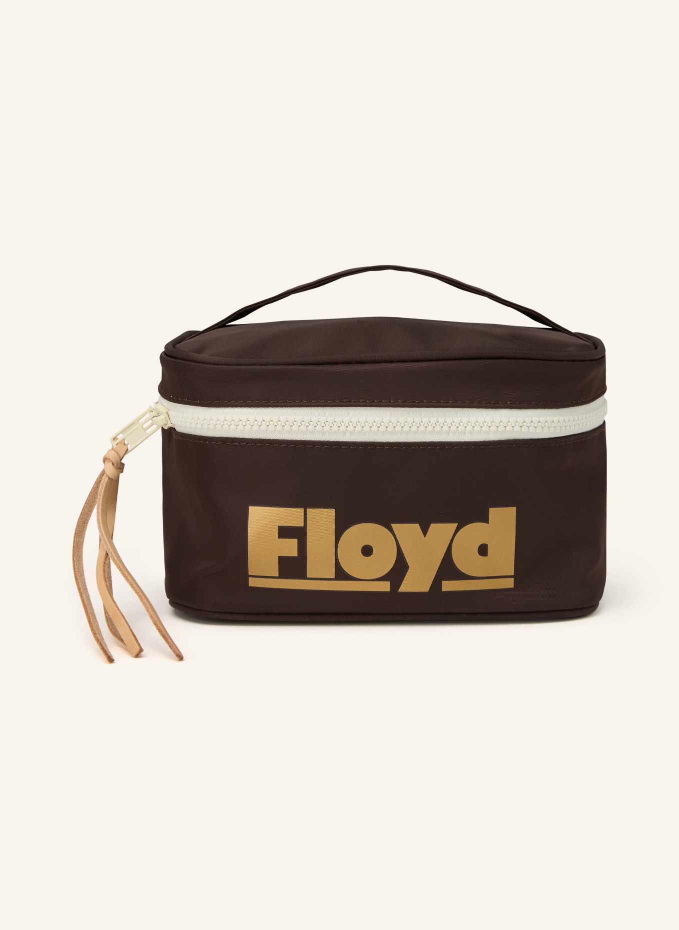 Floyd Kulturtasche: DUNKELBRAUN / GOLD