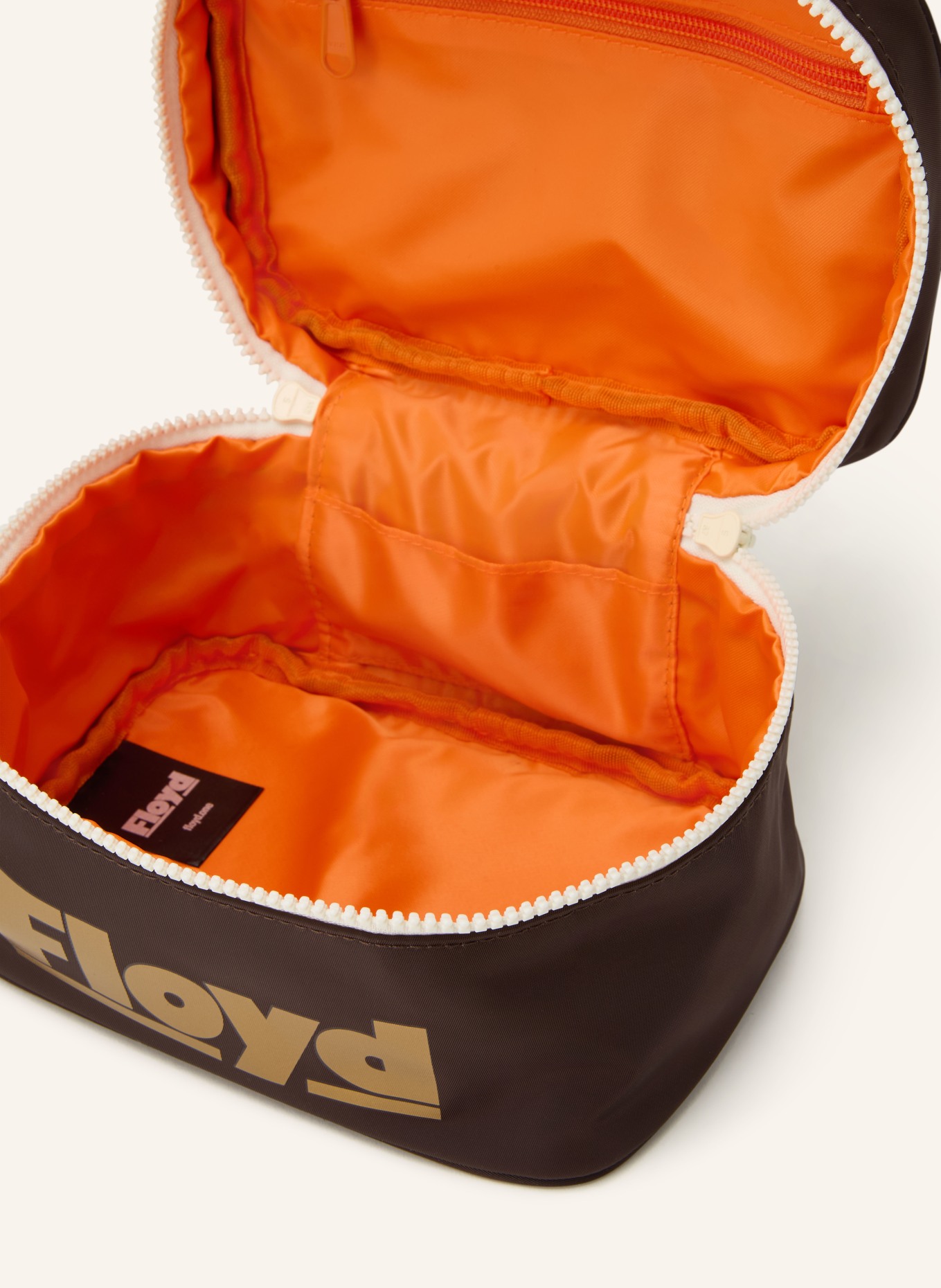 Floyd Kulturtasche: DUNKELBRAUN / GOLD