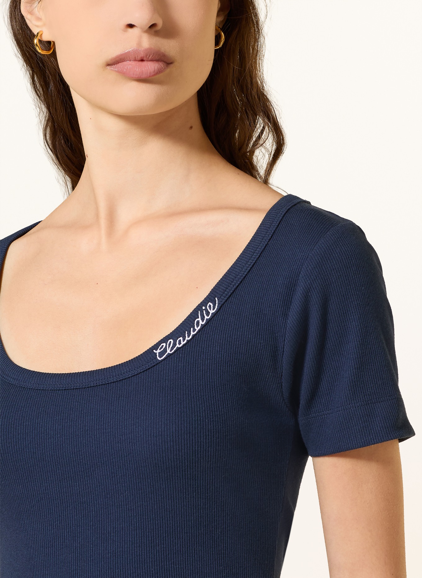 CLAUDIE PIERLOT koszulka: GRANATOWY