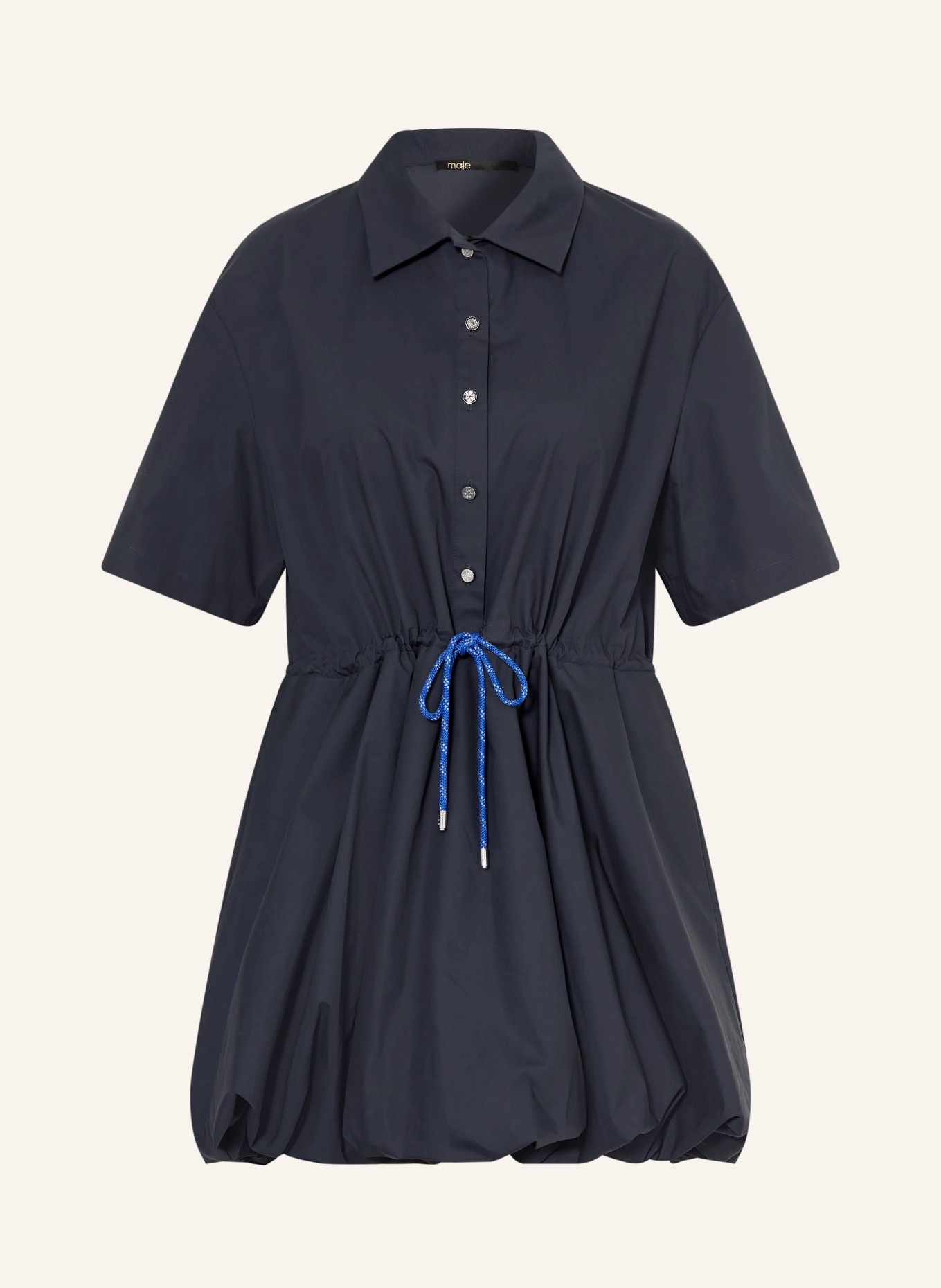 maje Hemdblusenkleid: DUNKELBLAU