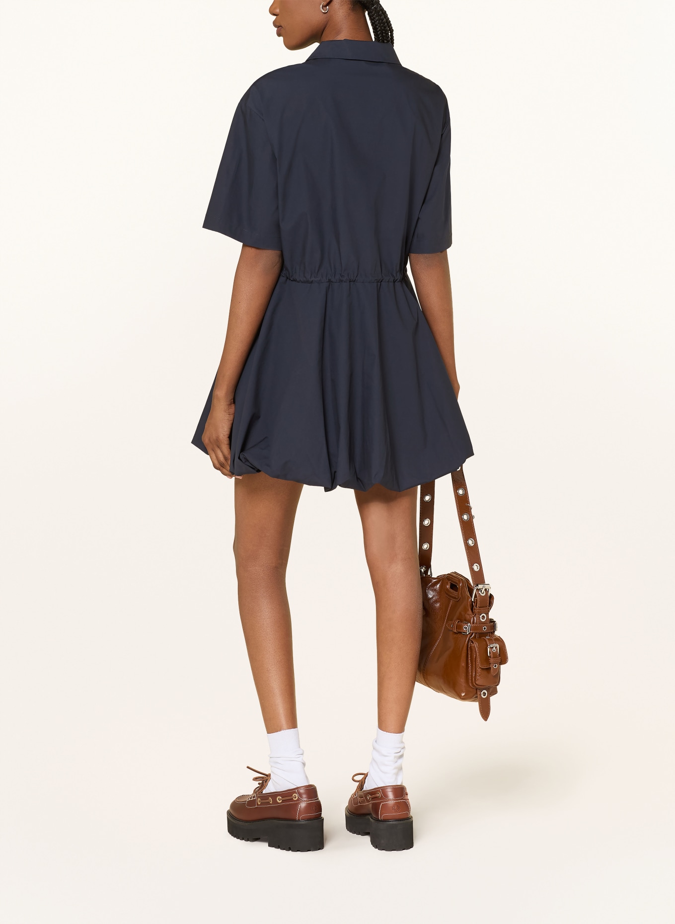 maje Hemdblusenkleid: DUNKELBLAU