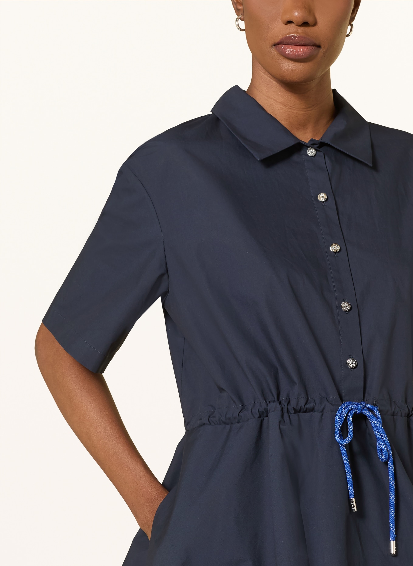 maje Hemdblusenkleid: DUNKELBLAU