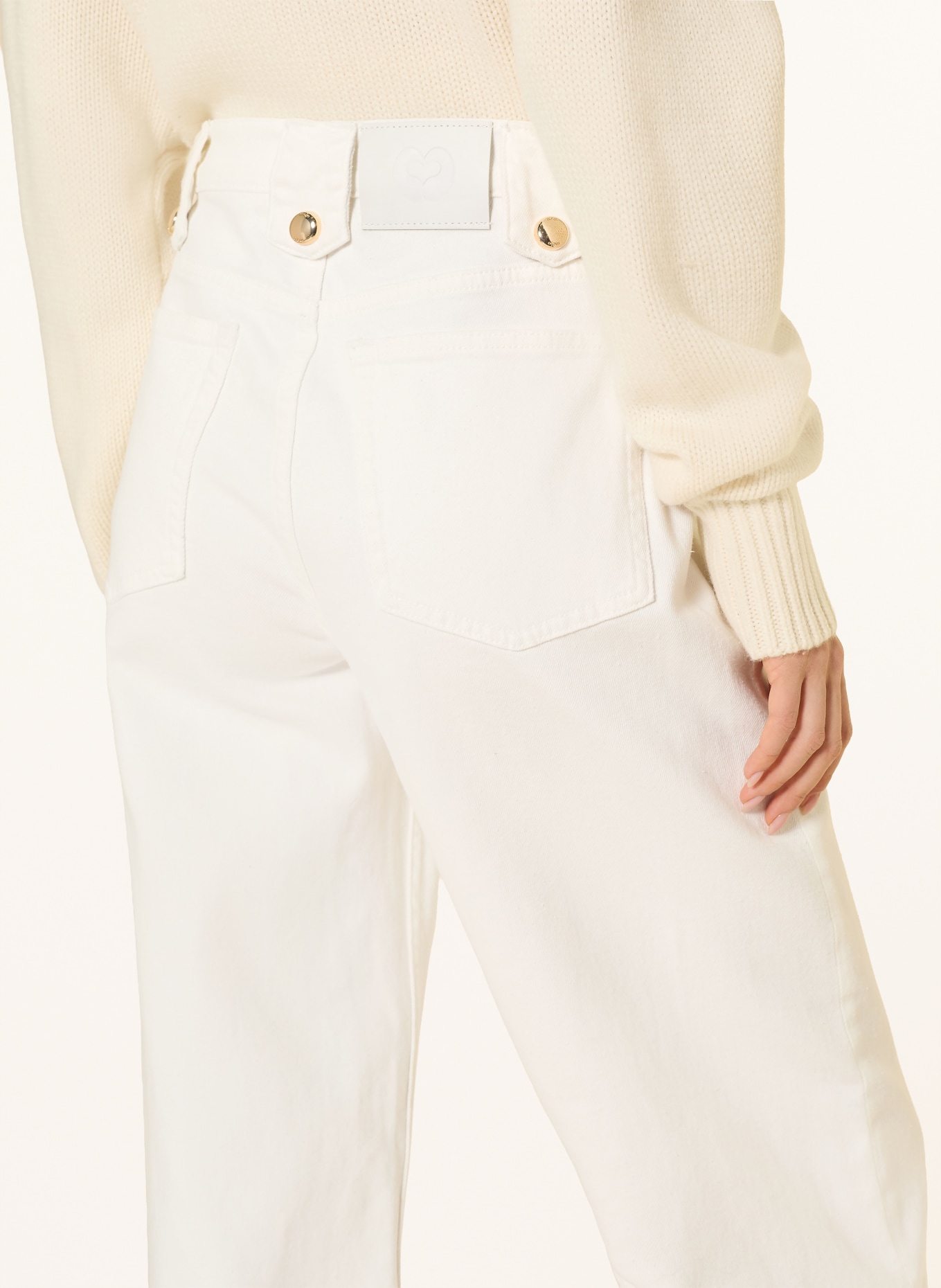 maje Dżinsy z szerokimi nogawkami: 10 WHITE