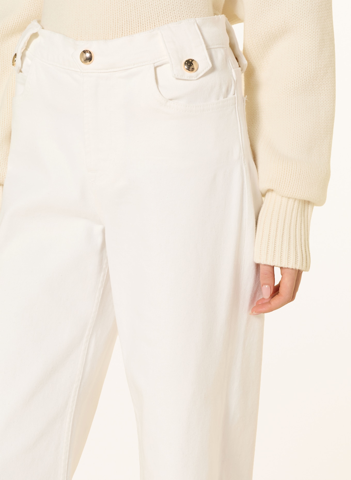 maje Dżinsy z szerokimi nogawkami: 10 WHITE