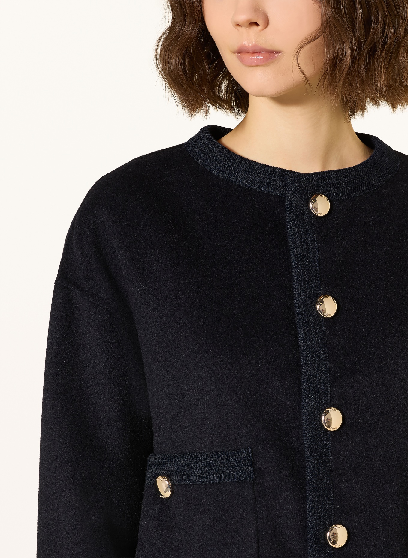 maje Kastenjacke: DUNKELBLAU