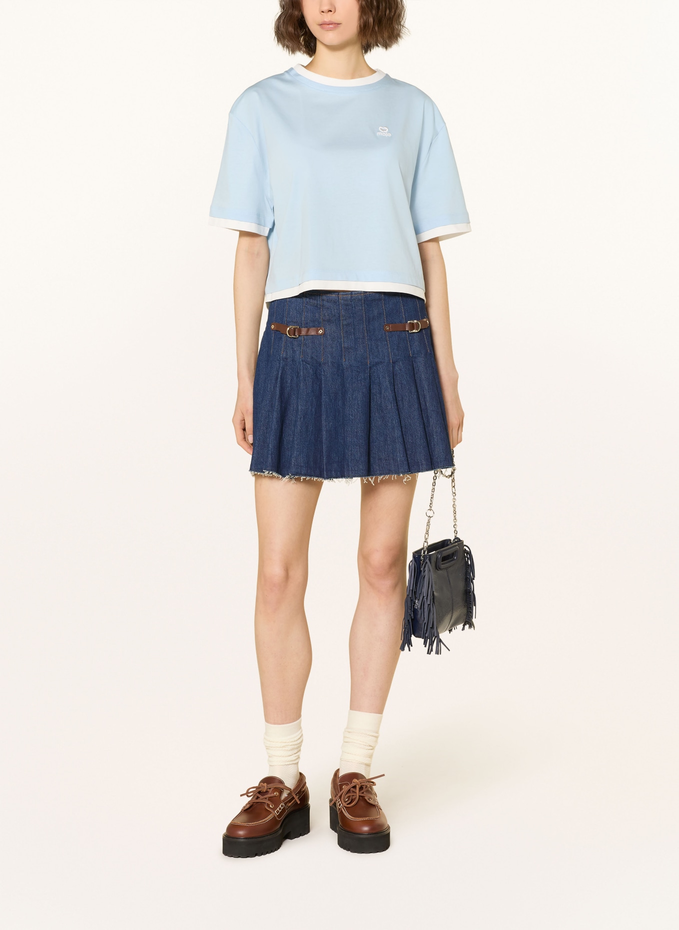 maje koszulka: JASNONIEBIESKI / BIAŁY