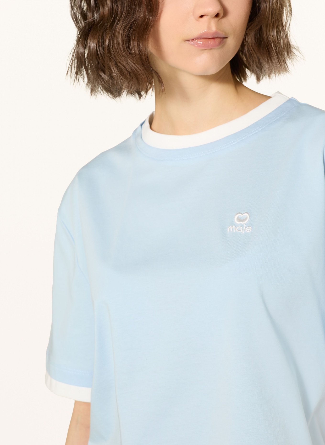 maje koszulka: JASNONIEBIESKI / BIAŁY