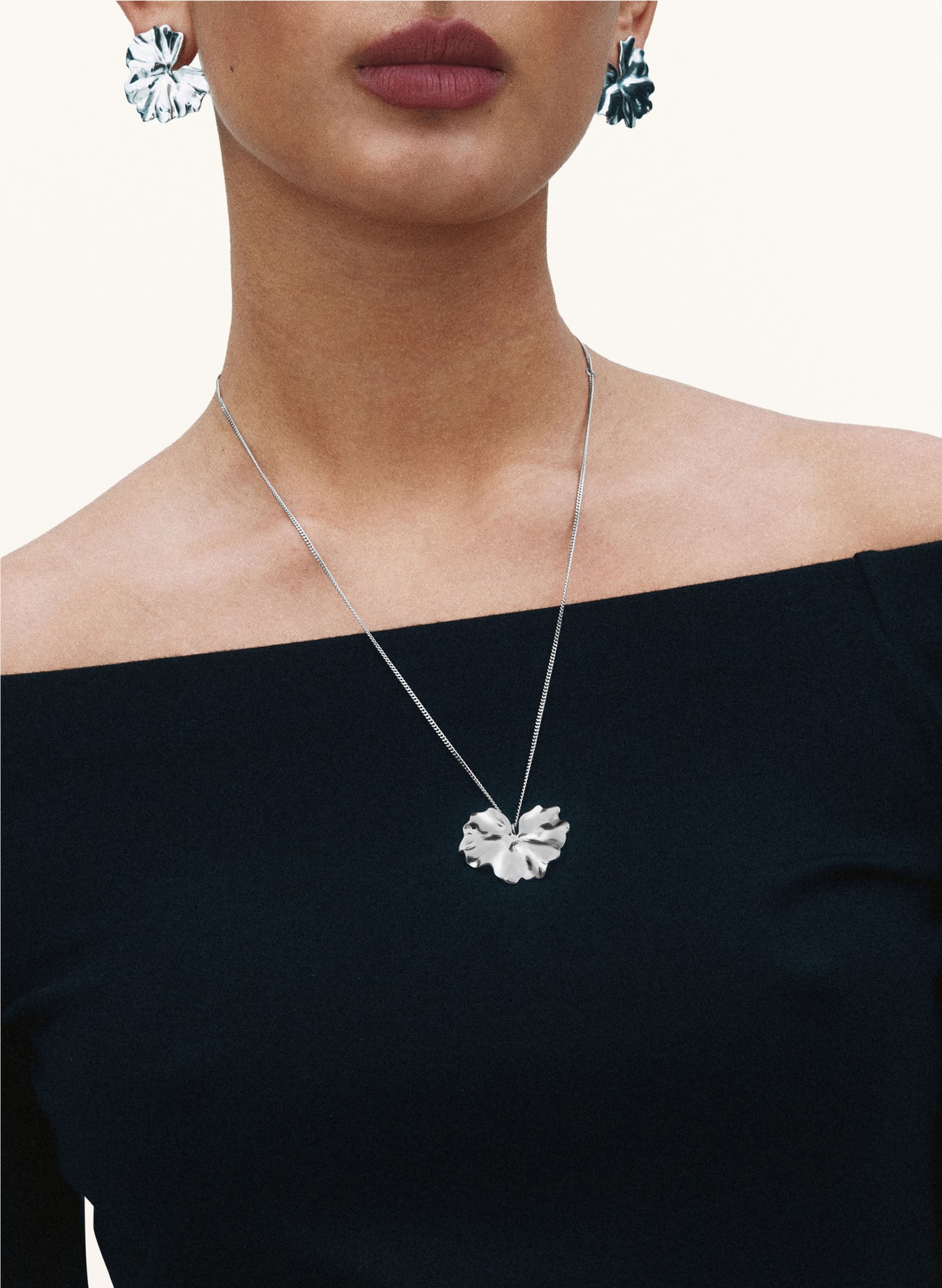 EDBLAD Halskette GERANA L: SILBER