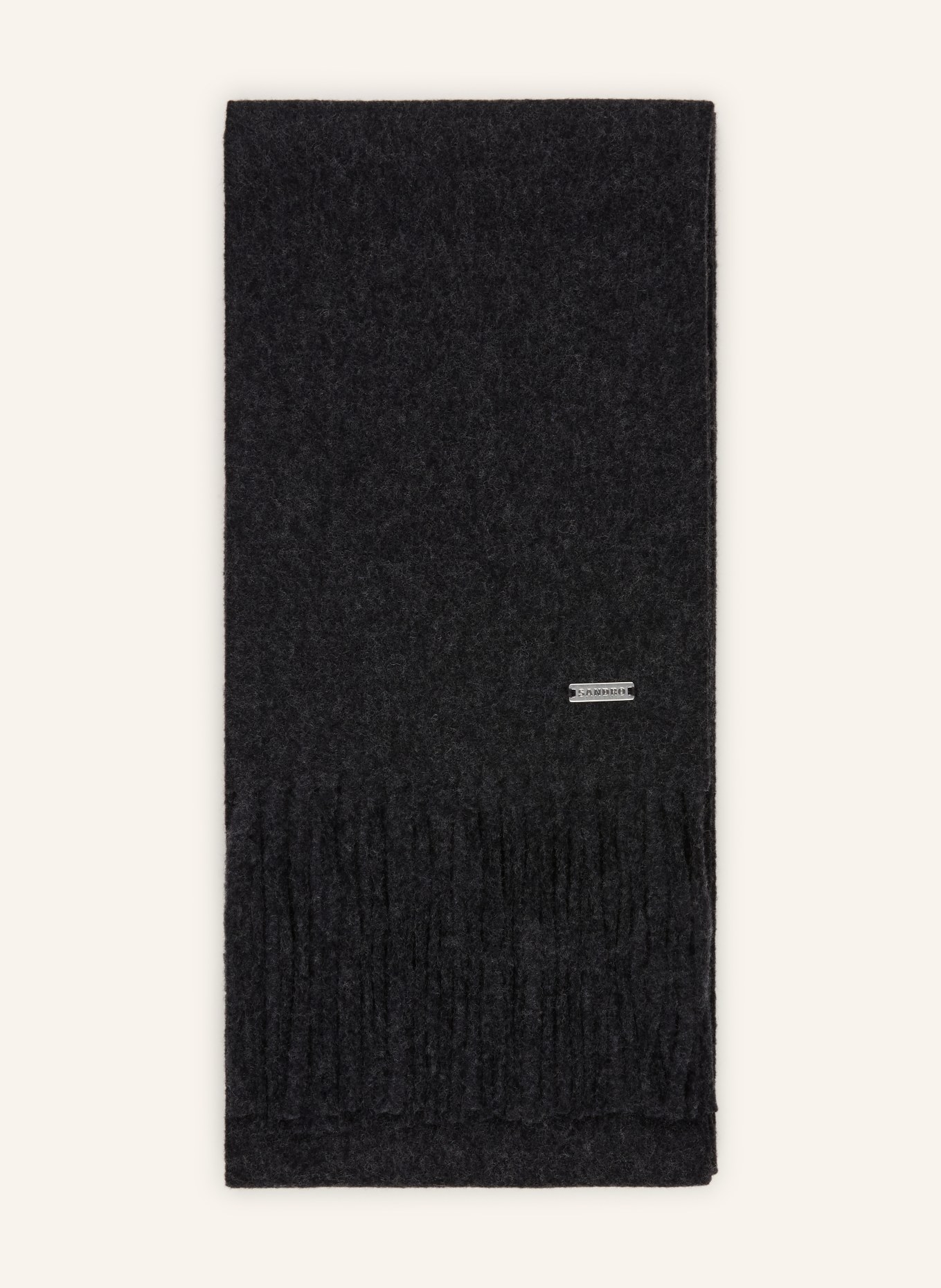 SANDRO Schal: DUNKELGRAU
