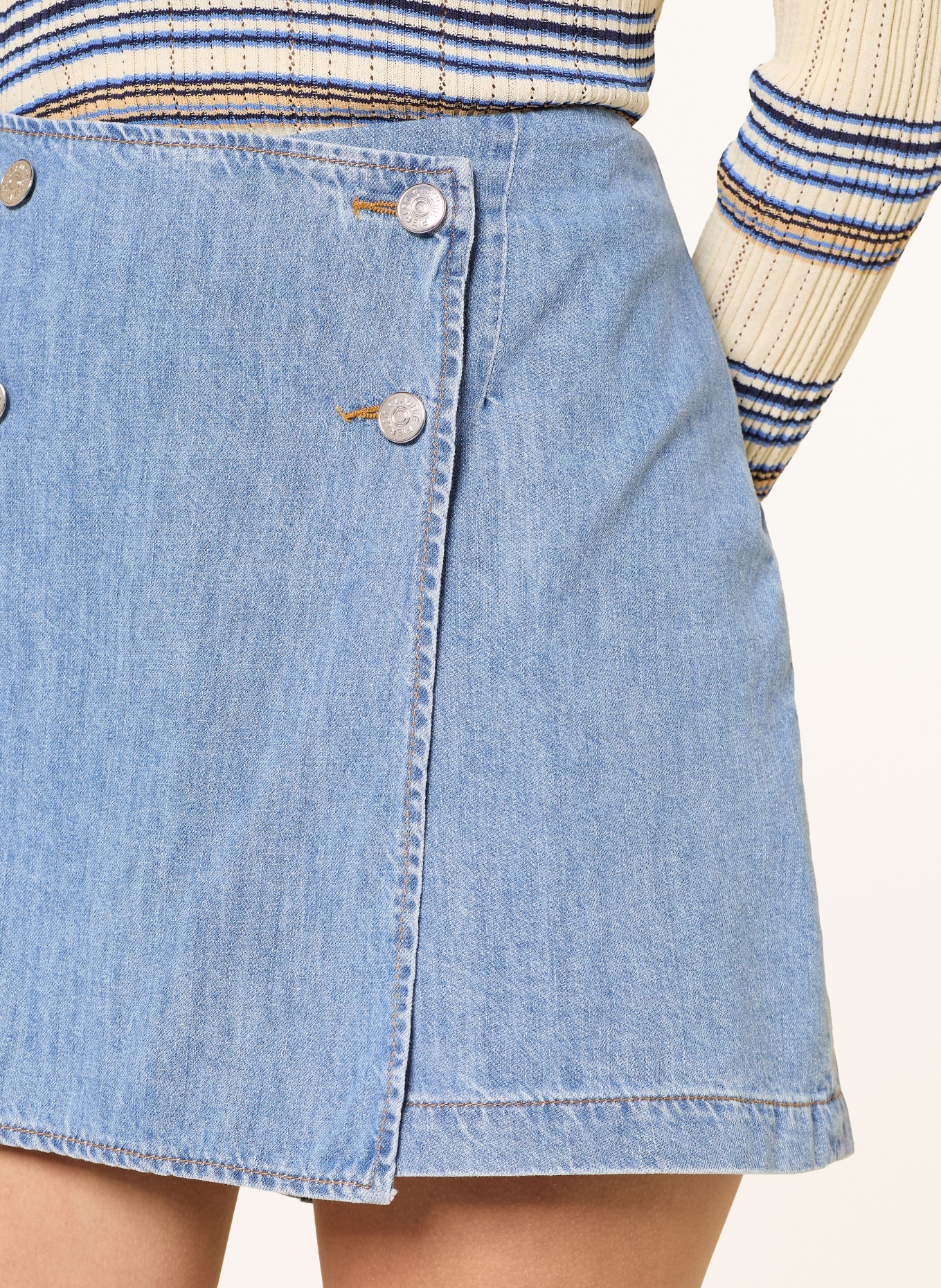 CLAUDIE PIERLOT Spódniczka jeansowa: JASNONIEBIESKI