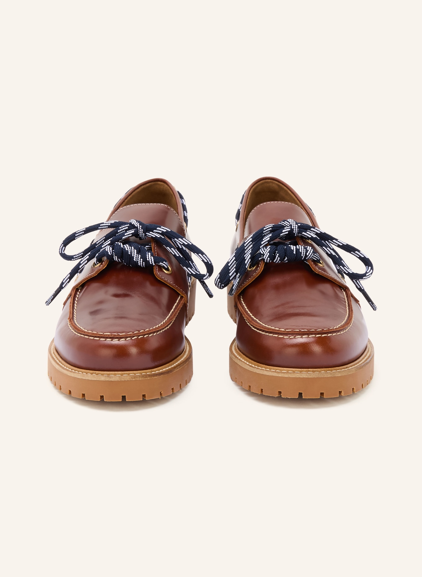 CLAUDIE PIERLOT Bootsschuhe AUDREY: BRAUN / BEIGE