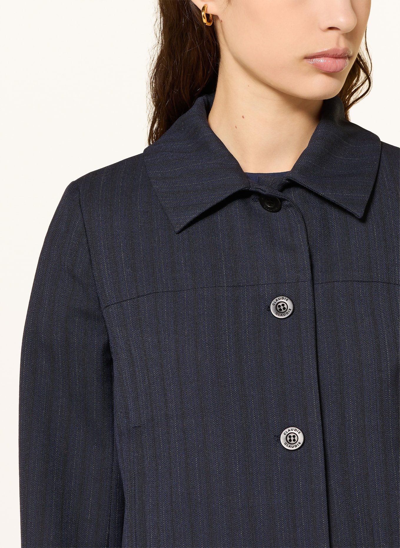 CLAUDIE PIERLOT kurtka z klapami: GRANATOWY