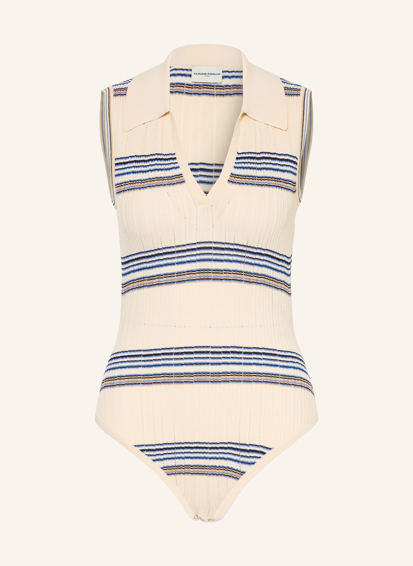 CLAUDIE PIERLOT body z dzianiny: JASNOBRĄZOWY / CAMELOWY / GRANATOWY