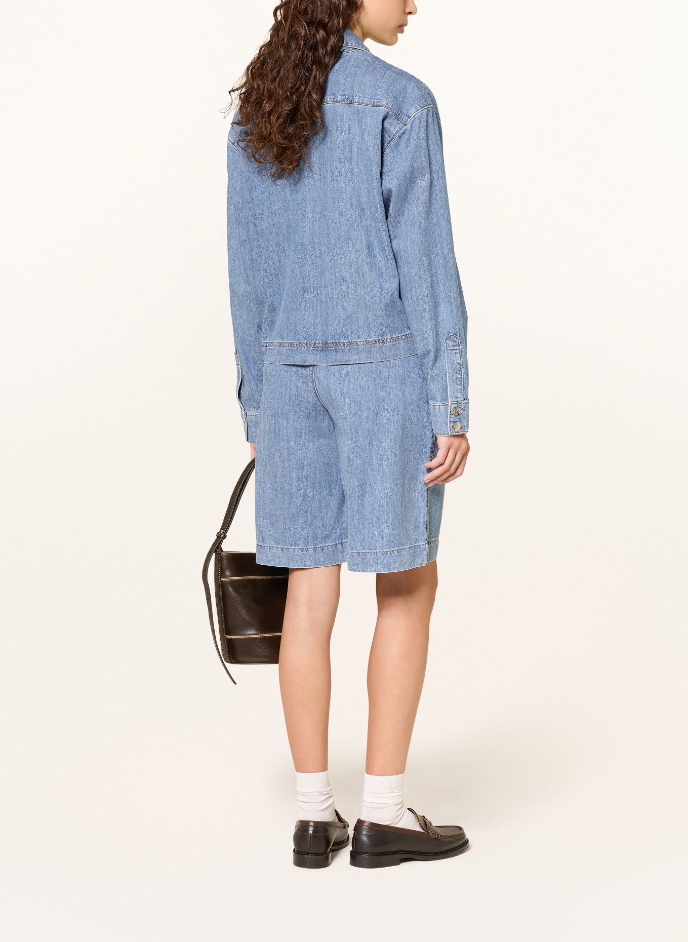 CLAUDIE PIERLOT bluzka jeansowa: JASNONIEBIESKI