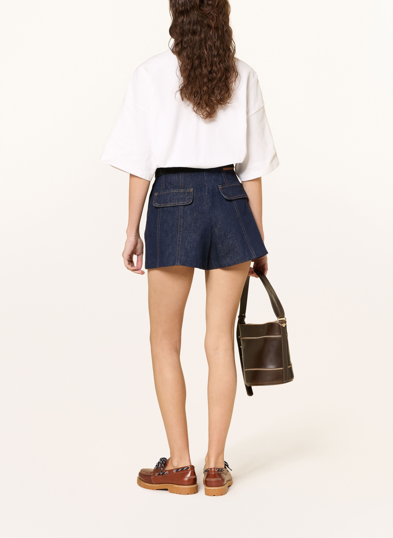 CLAUDIE PIERLOT Piqué-Poloshirt: WEISS