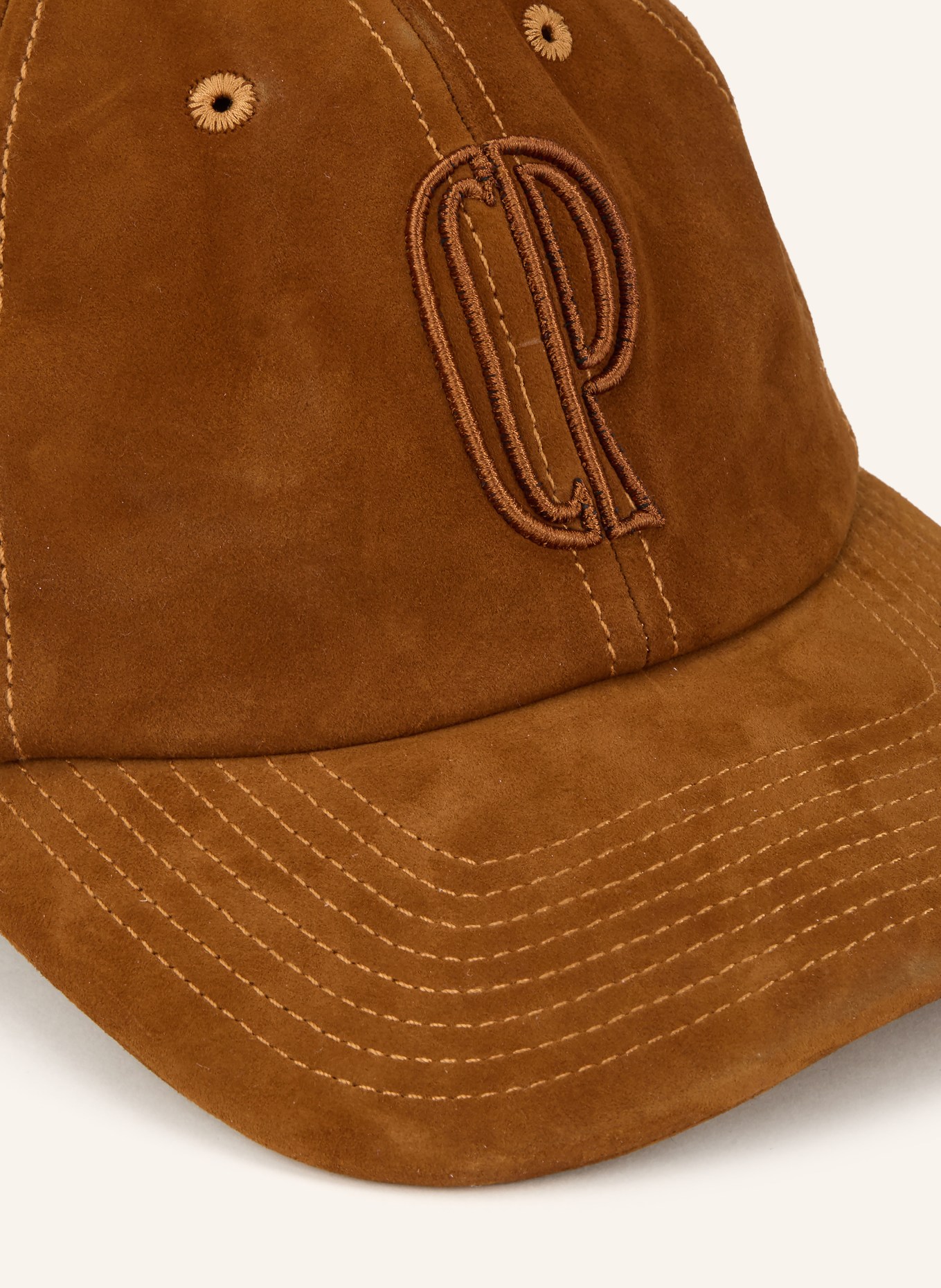 CLAUDIE PIERLOT Skórzana czapka: BRĄZOWY