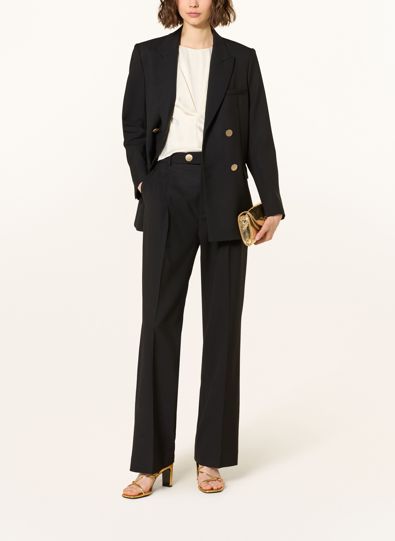 SANDRO Marlenehose: SCHWARZ