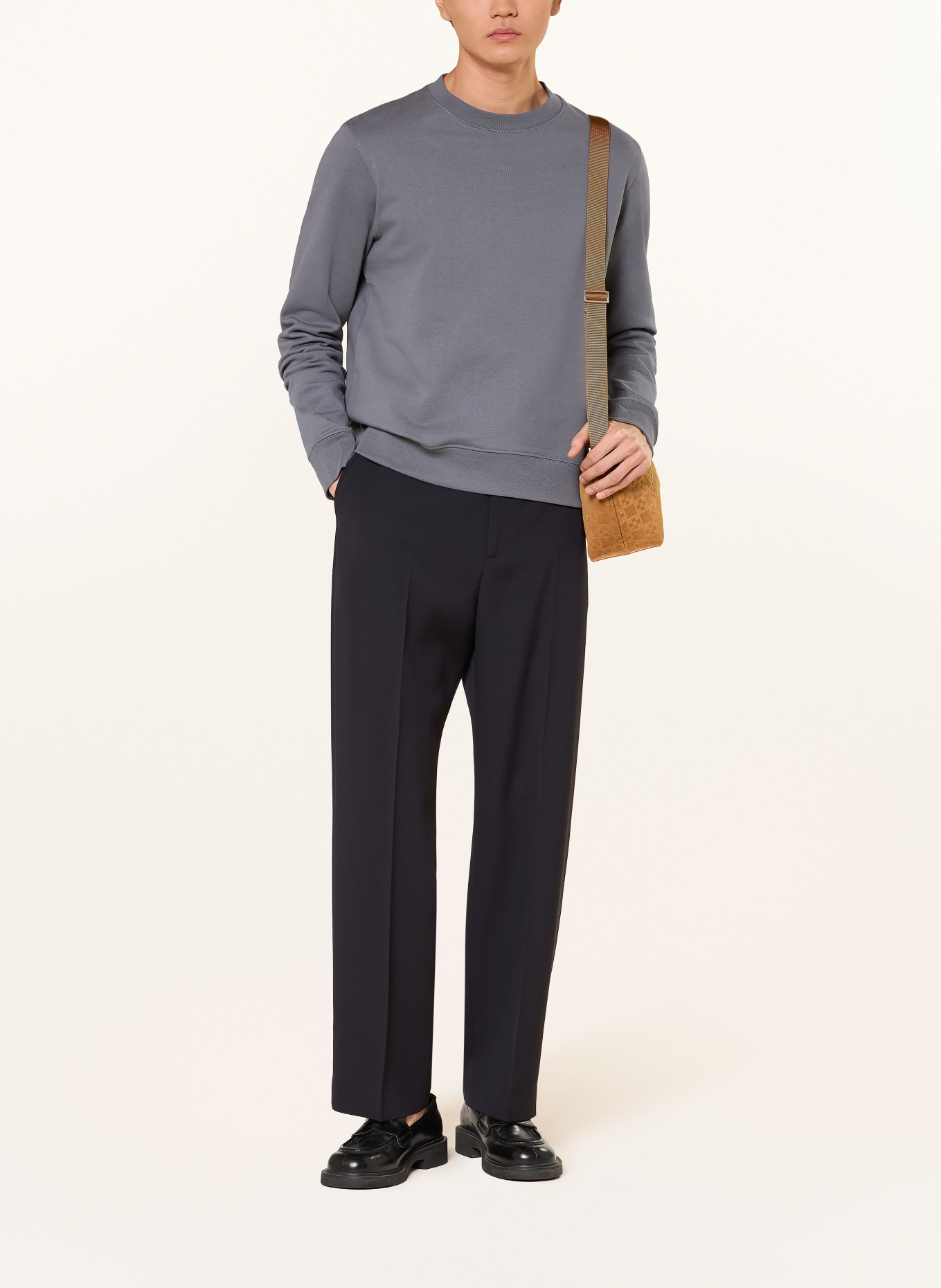 SANDRO Sweatshirt: BLAUGRAU