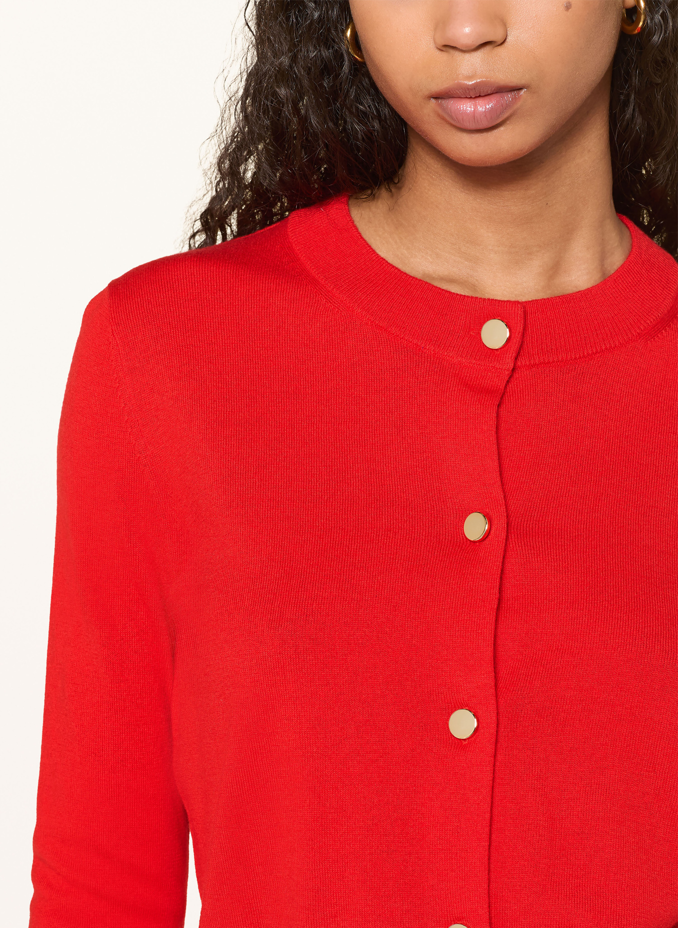 HOBBS PRIYA cardigan with merino wool: RED