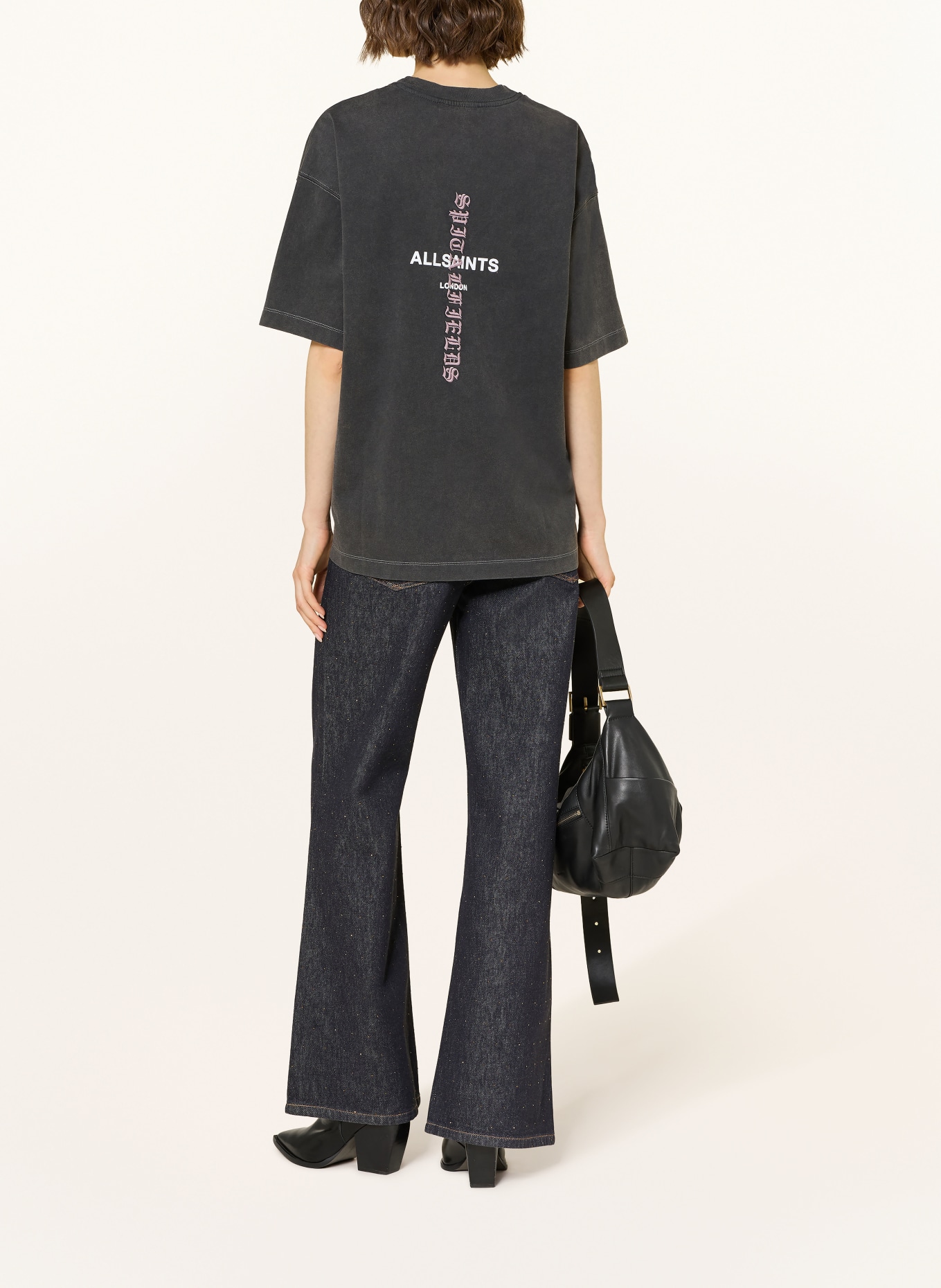 ALLSAINTS Koszulka KNOX ETTA: CZARNY