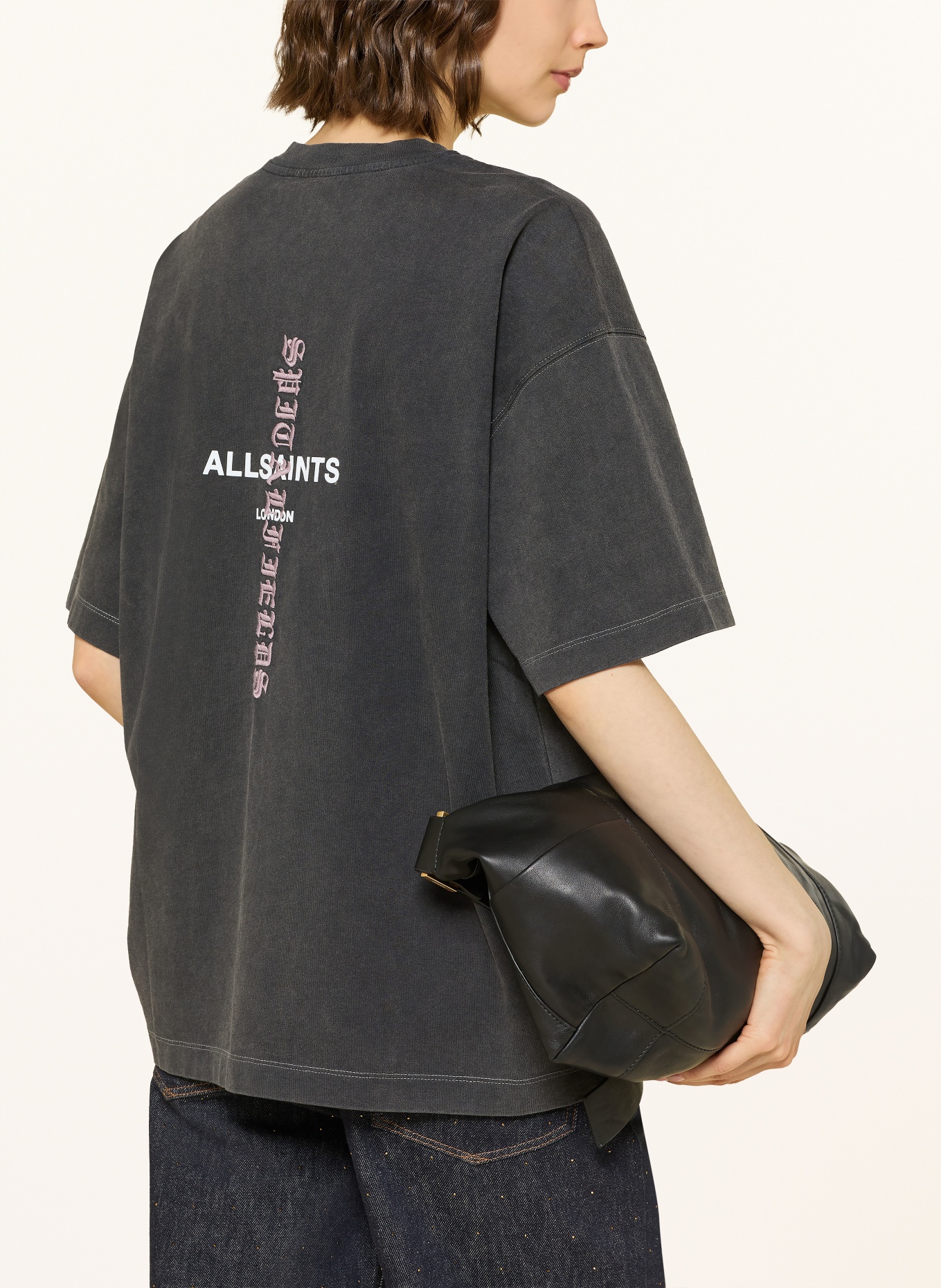 ALLSAINTS Koszulka KNOX ETTA: CZARNY