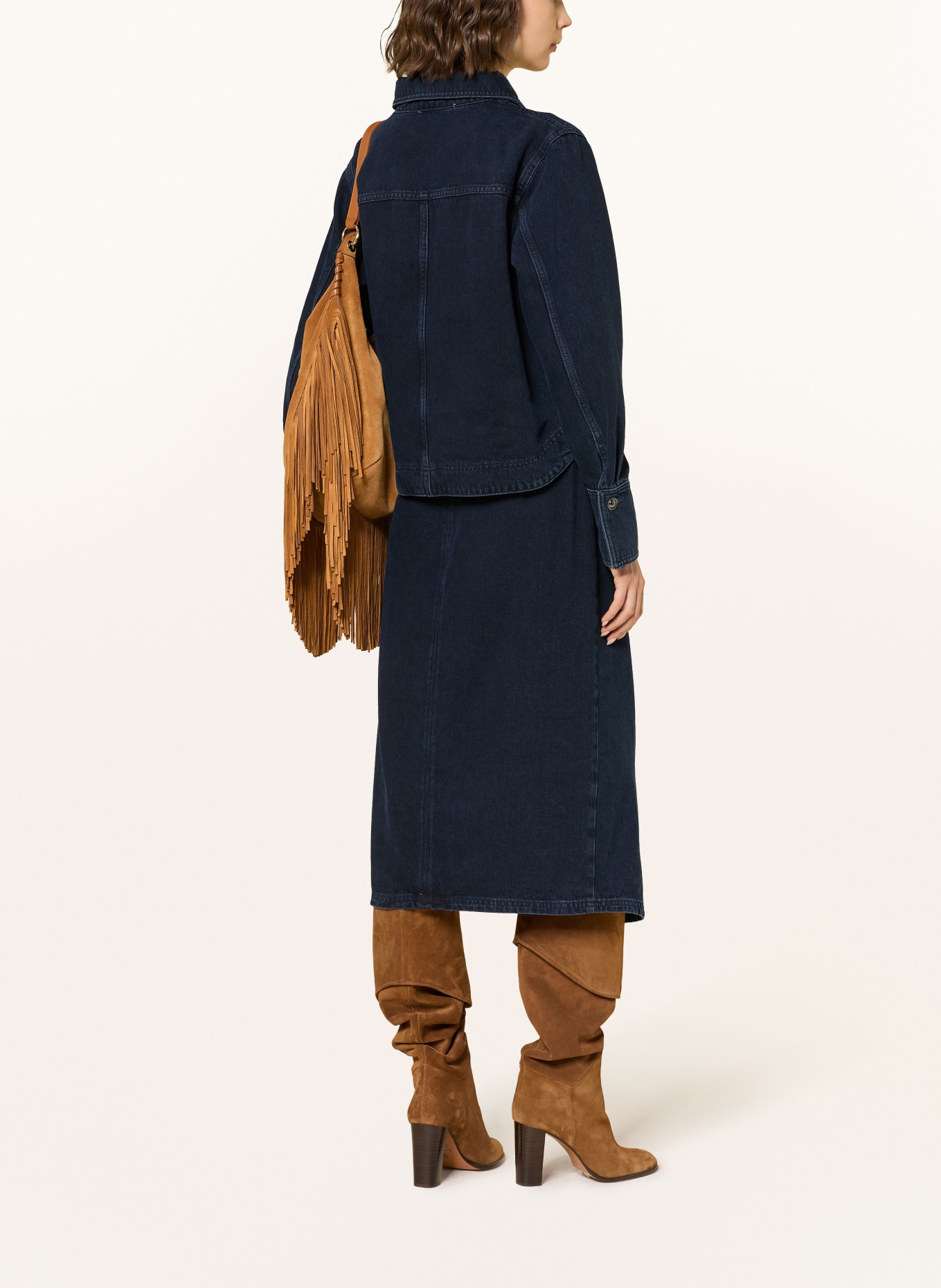 ba&sh Wickelrock TIMY: DUNKELBLAU