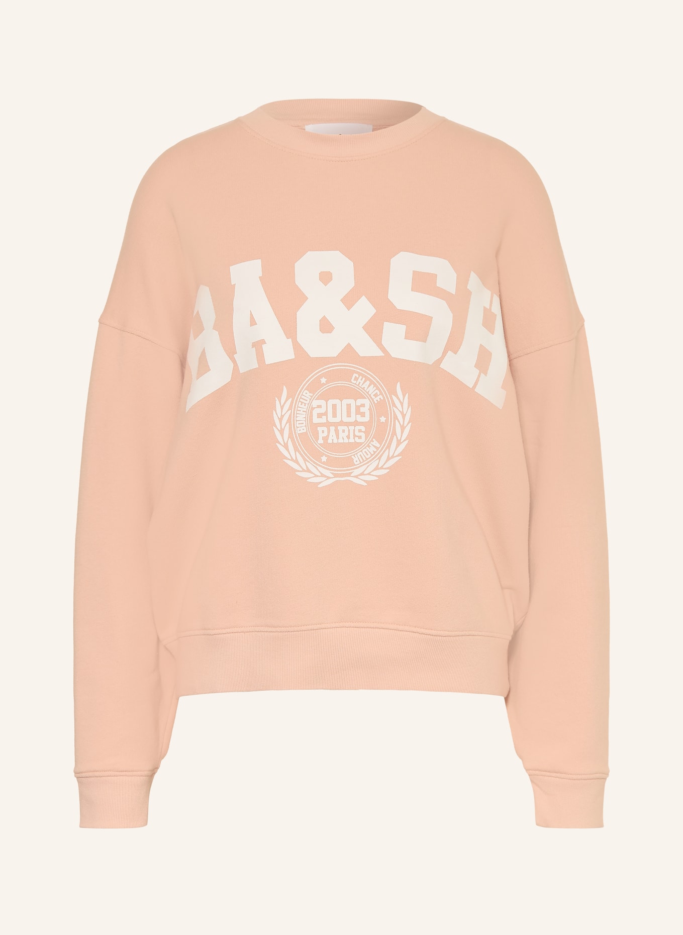 ba&sh Sweatshirt BENJAMIN: HELLORANGE / CREME