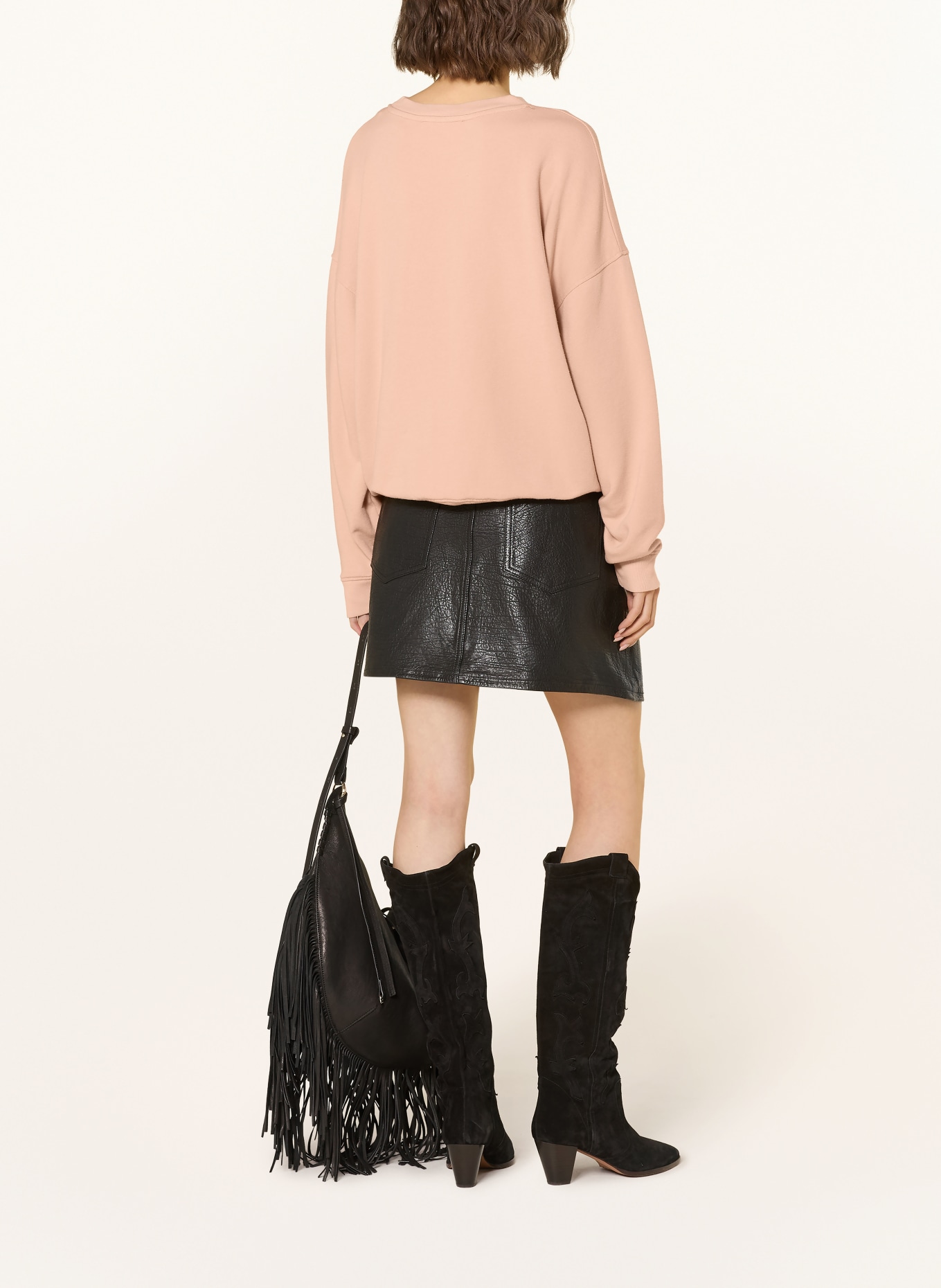 ba&sh Sweatshirt BENJAMIN: HELLORANGE / CREME