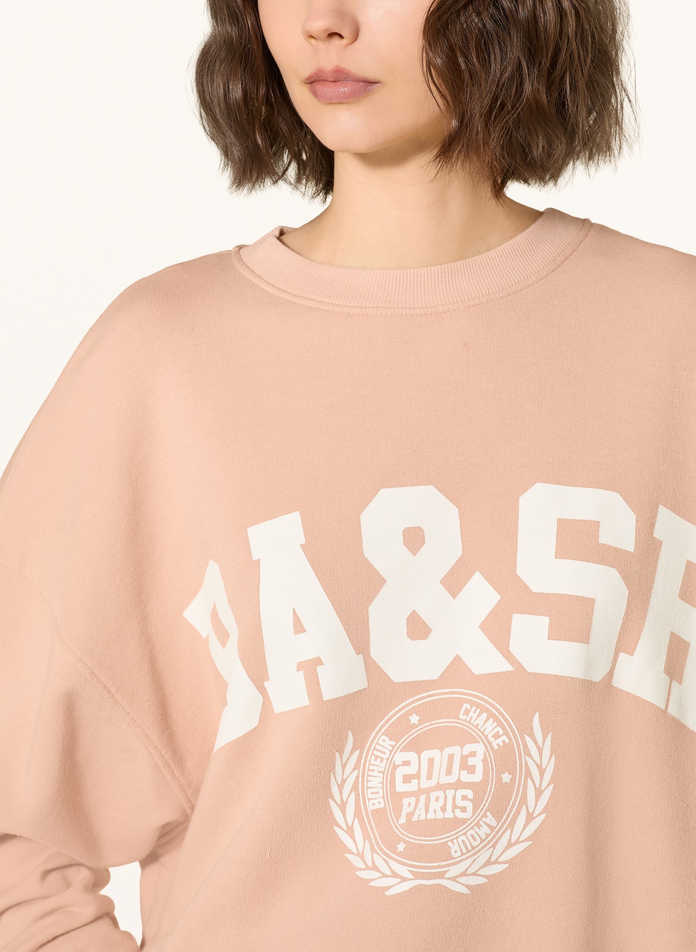 ba&sh Sweatshirt BENJAMIN: HELLORANGE / CREME