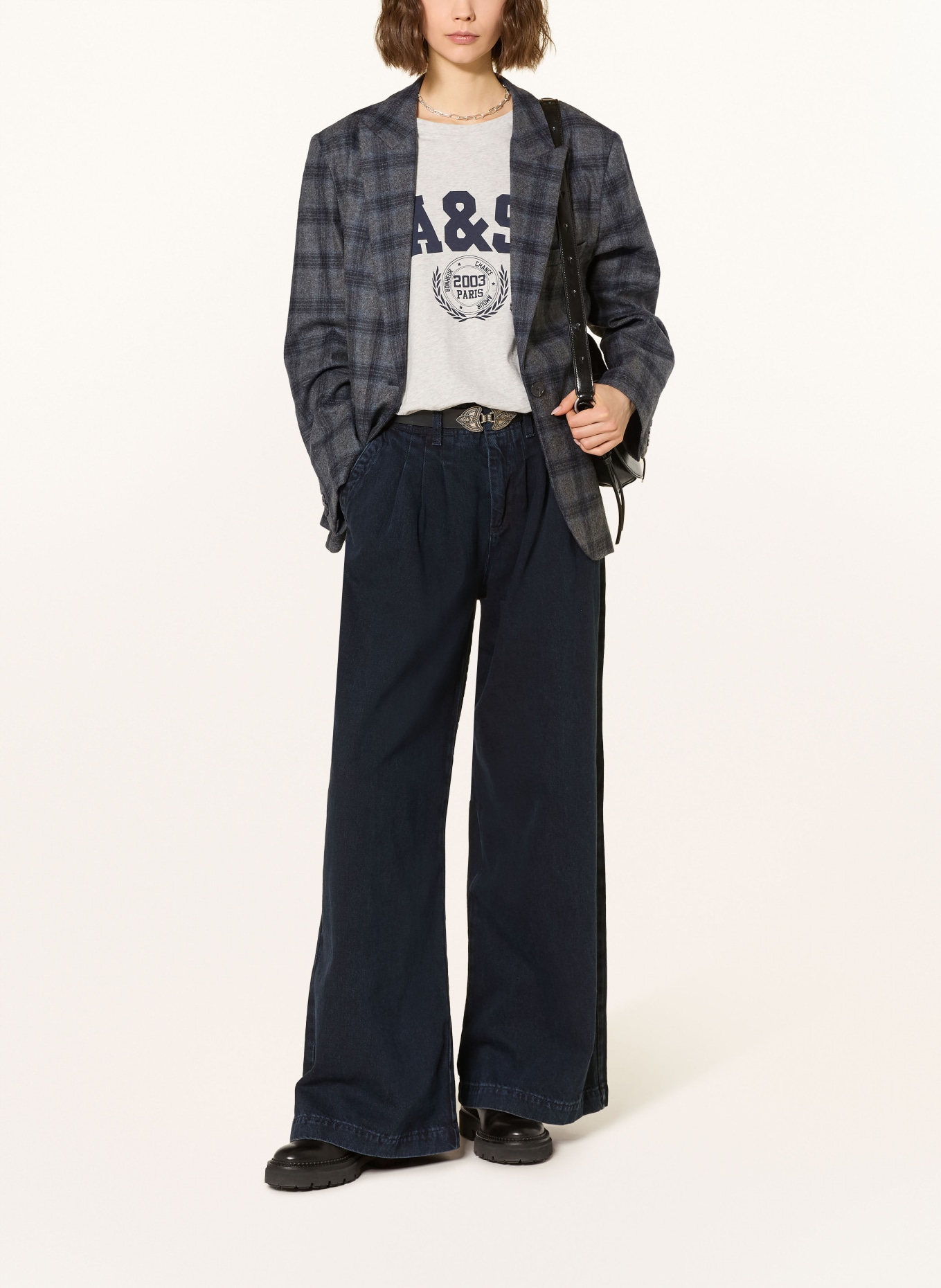 ba&sh Bootcut Jeans TOBY: BLUE NIGHT BLUE